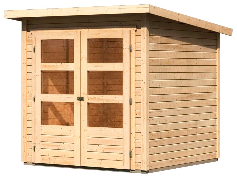 Karibu Gartenhaus »Stockach 2« anthrazit, naturbelassen oder terragrau