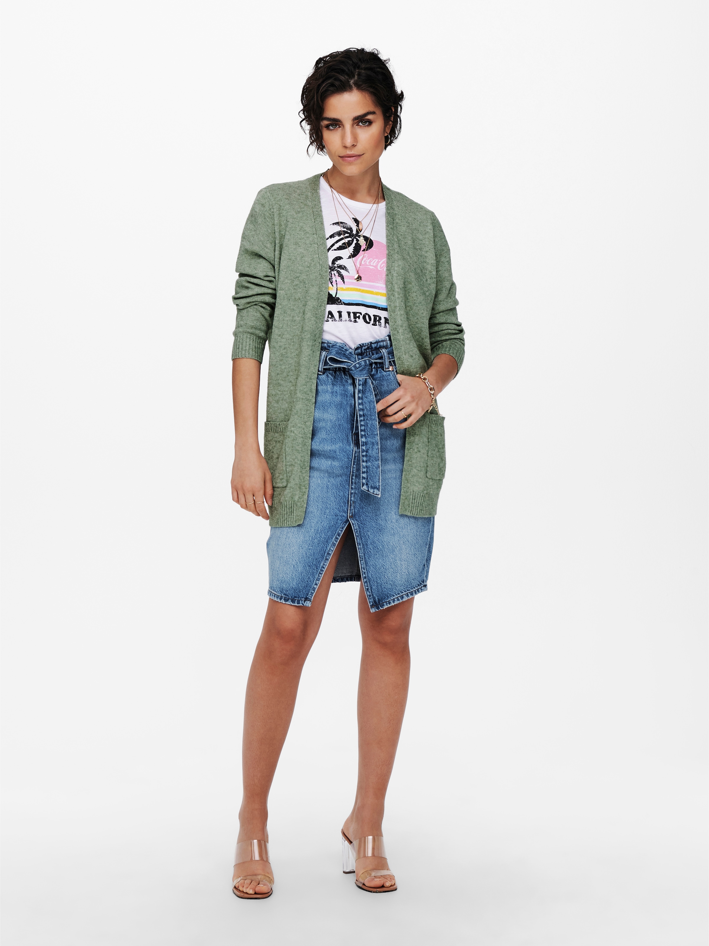 ONLY Strickjacke »ONLLESLY L/S OPEN CARDIGAN KNT NOOS«