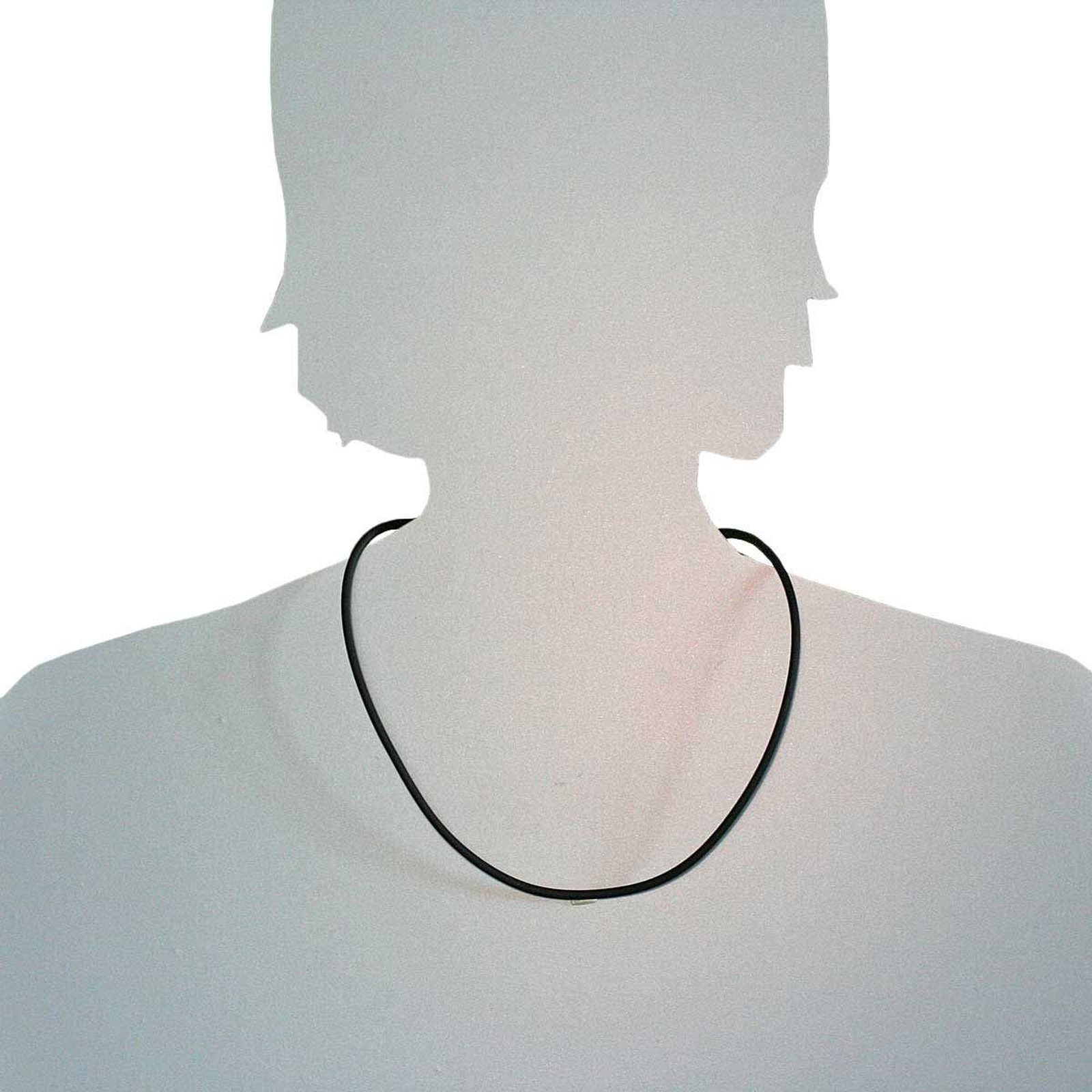 OSTSEE-SCHMUCK Halsreif »- Kautschuk 3,0 mm - Kautschuk - ,«
