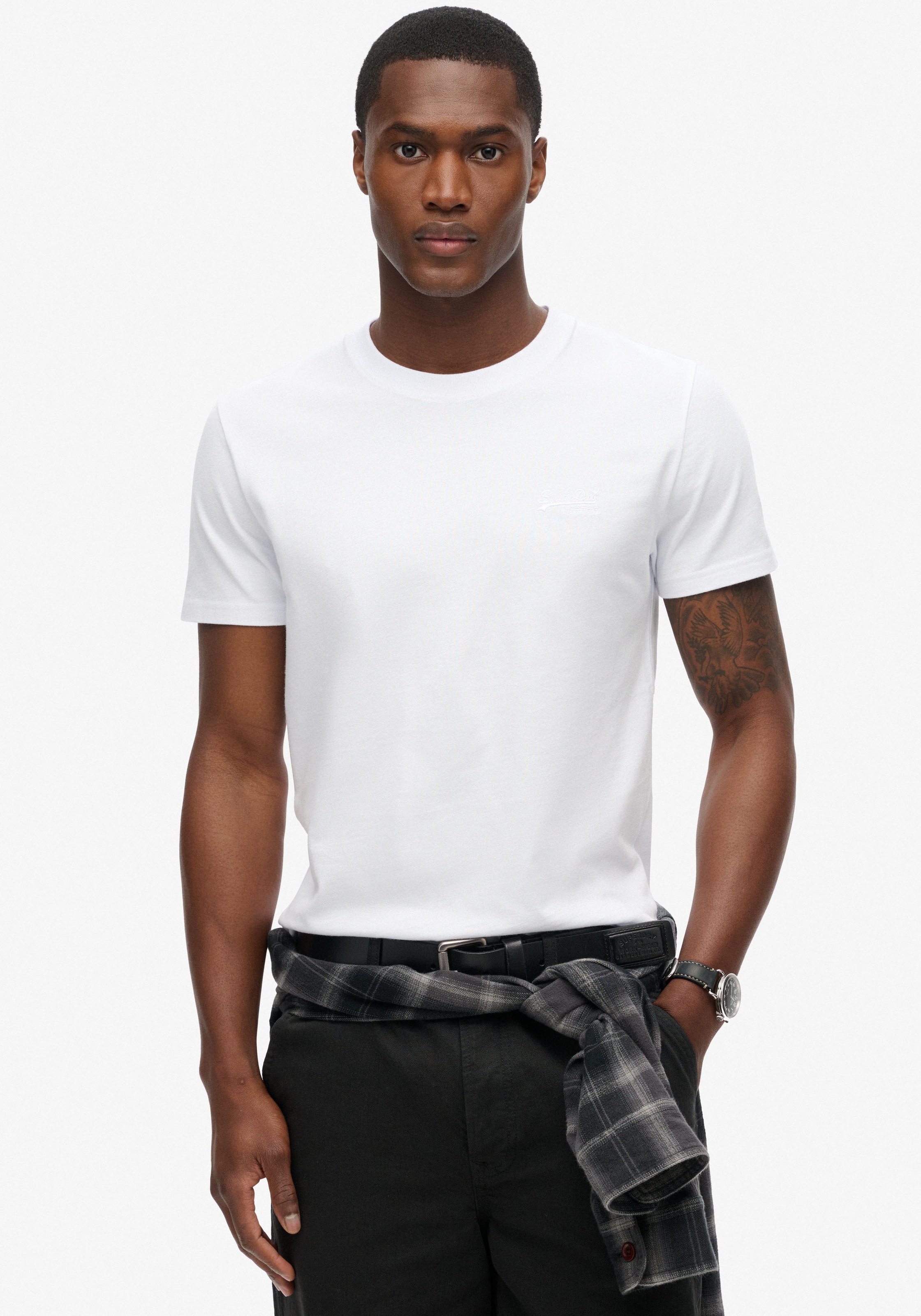 Superdry Rundhalsshirt »ESSENTIAL LOGO EMB TEE«