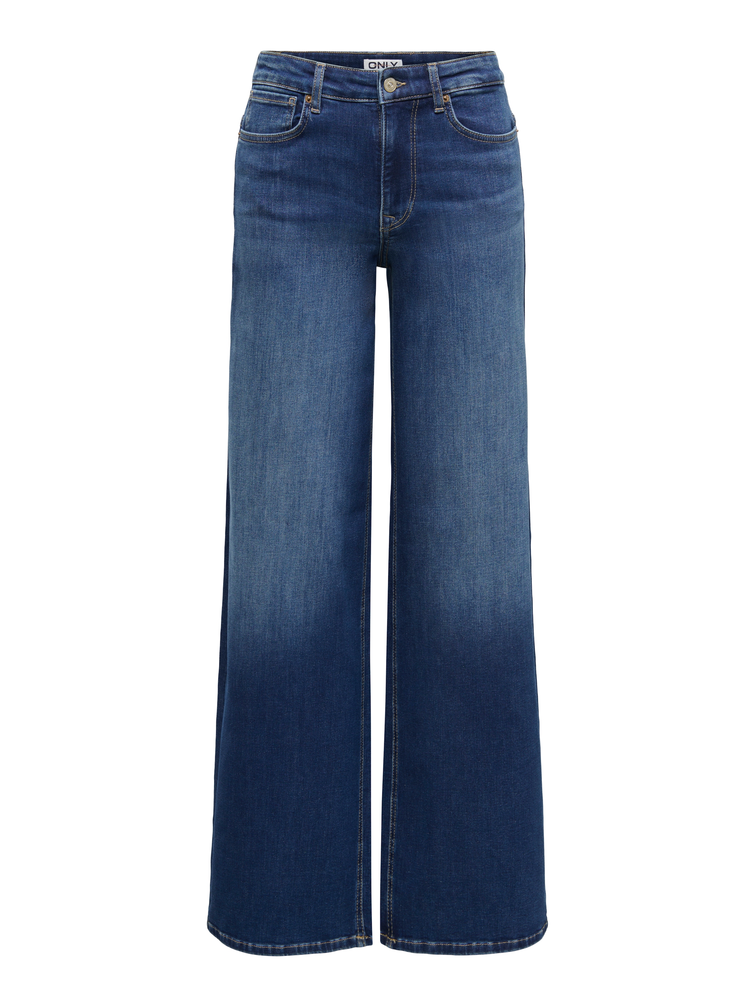 ONLY High-waist-Jeans »ONLMADISON BLUSH HW WIDE DNM DOT229 NOOS« Baumwollmischung, high waist, wide fit