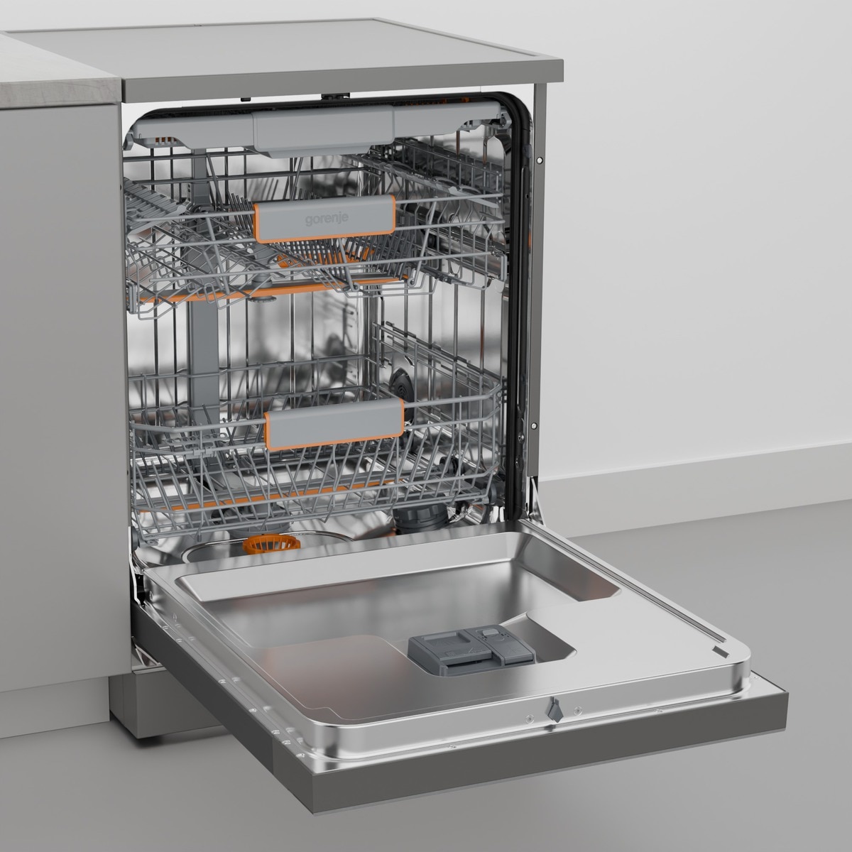 GORENJE Standgeschirrspüler »GS673A96X« 9,4 l 16 Maßgedecke TotalDry - automatische Türöffnung