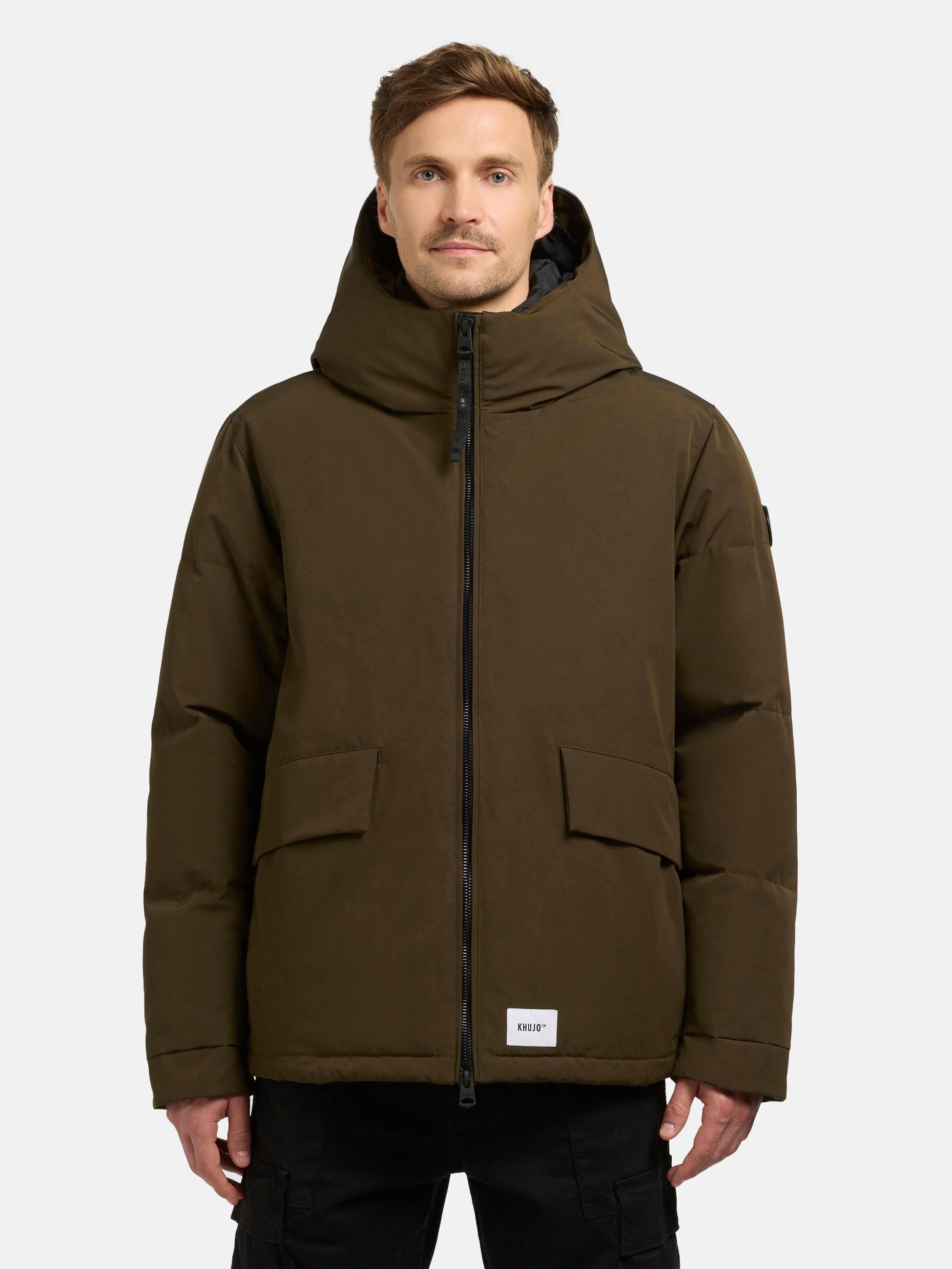 khujo Winterjacke »Winterjacke Gero-YM«, mit Kapuze, Warme Herren Outdoorjacke mit Kapuze