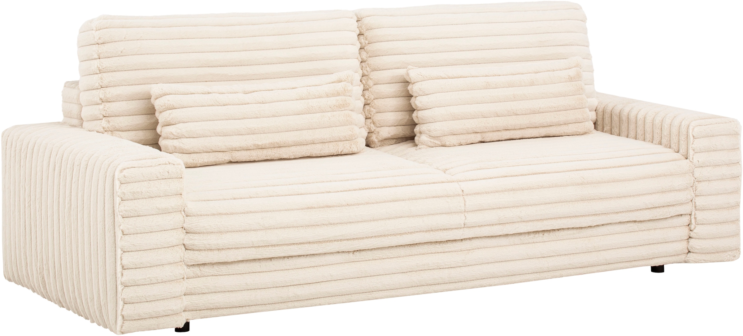 LeGer Home by Lena Gercke Schlafsofa »Imoga, Polster mit Schlaffunktion, 3-Sitzer Sofa, Couch mit Bettkasten«, in modernen Farben und Stoffen, Bettfunktion, Liegefläche: 200x150 cm