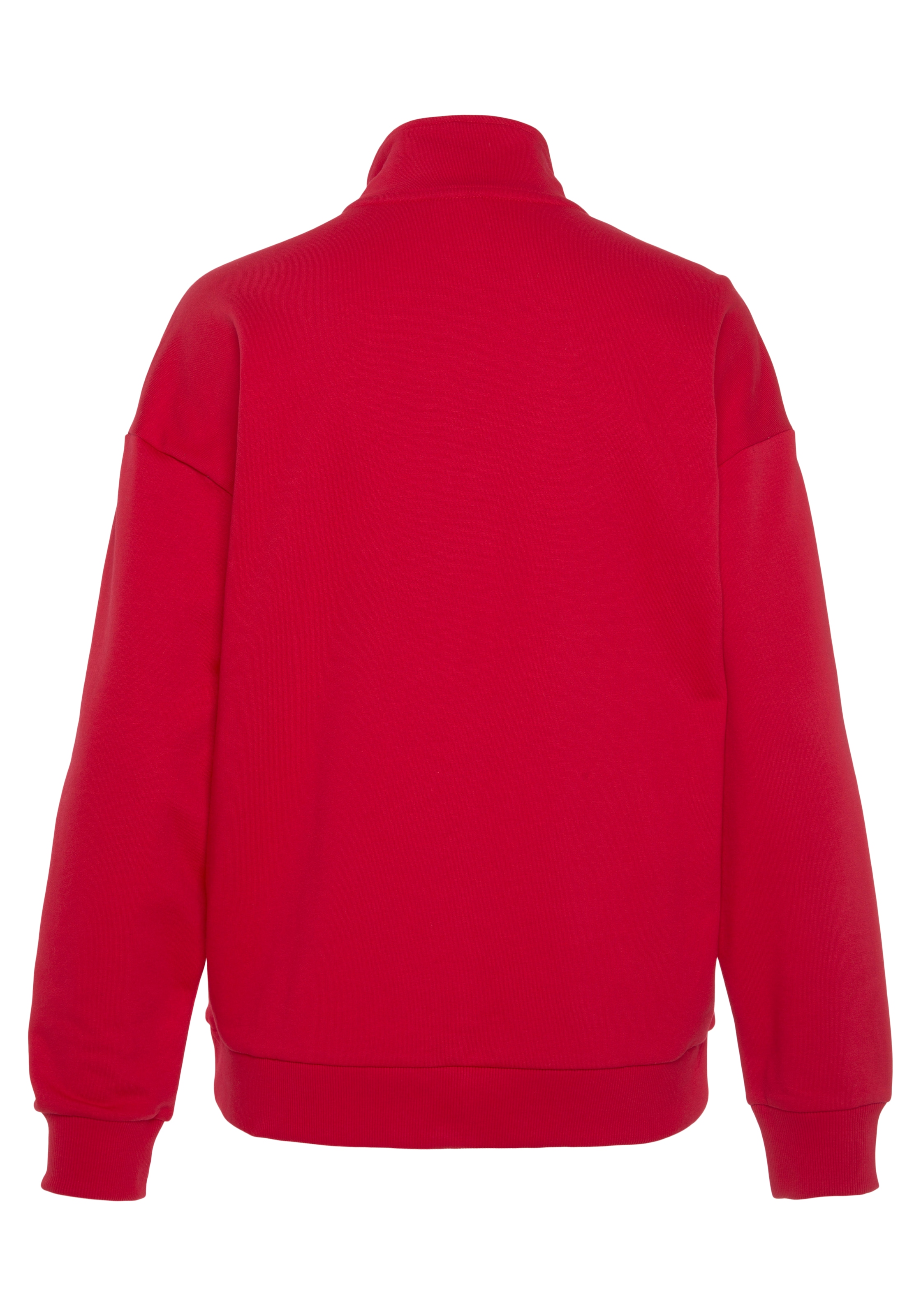 H.I.S Sweatshirt, mit Troyerkragen und Stickerei, Loungeanzug