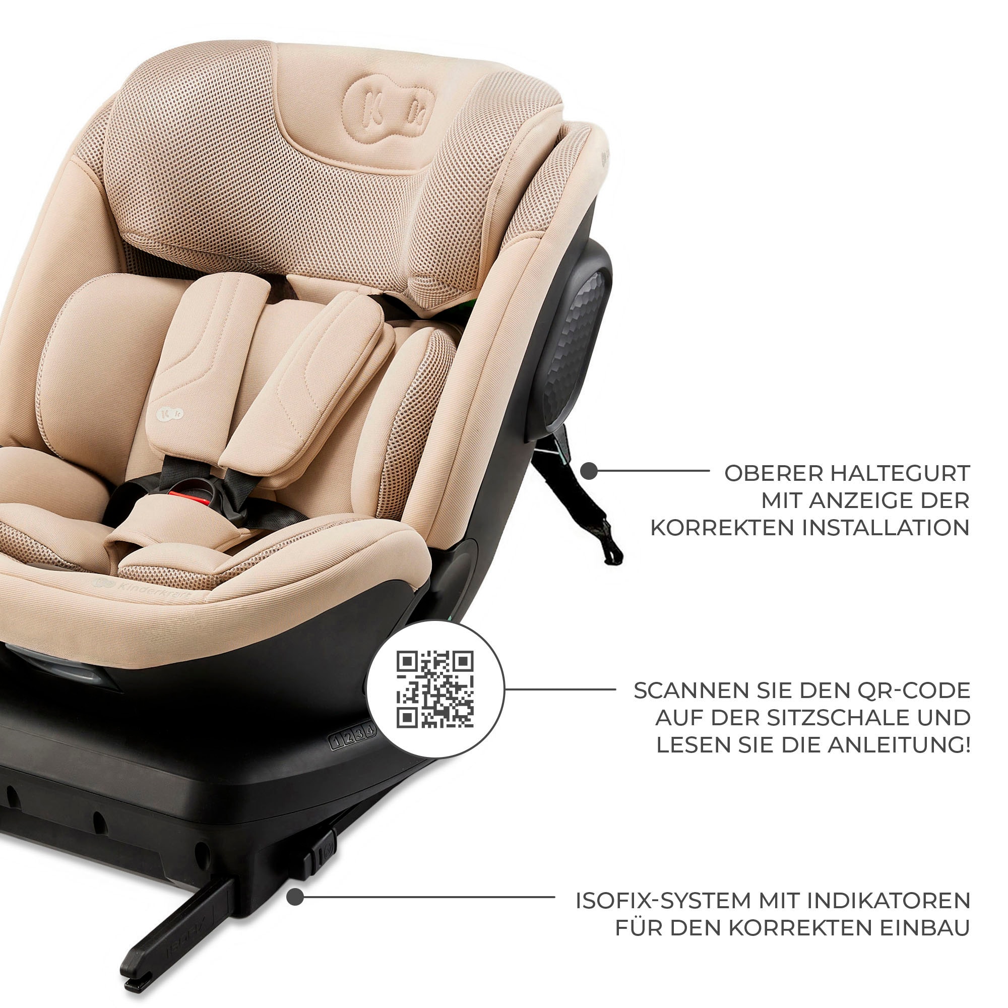 Kinderkraft Autokindersitz »XPEDITION 3 i-Size« Klasse 0 / I / II (bis 25 kg) 360° – drehbarer Kindersitz