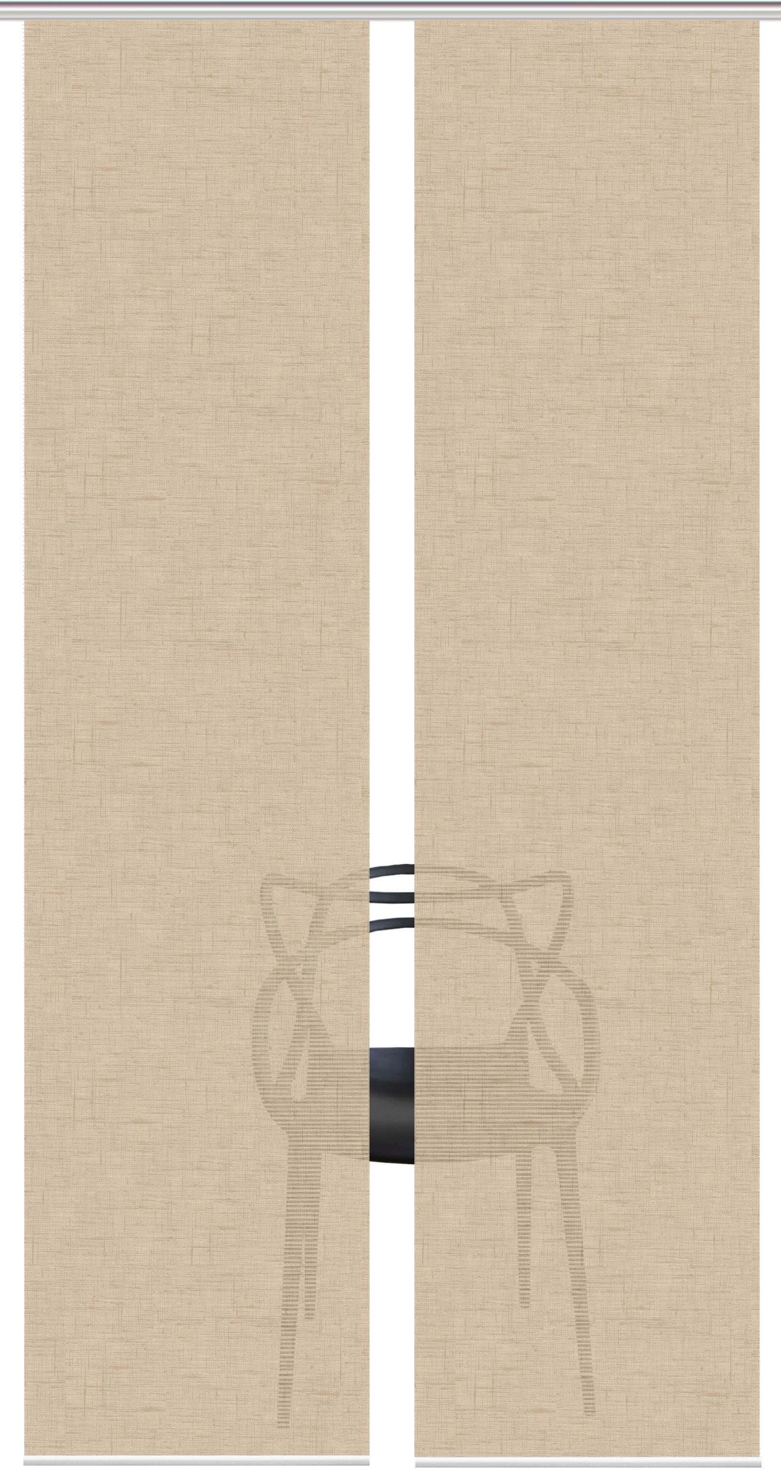 Vision S Schiebegardine »PIVE 2er SET« Paneelwagen 2 Stk. tlg. Schiebevorhang Digidruck 2er Set PIVE