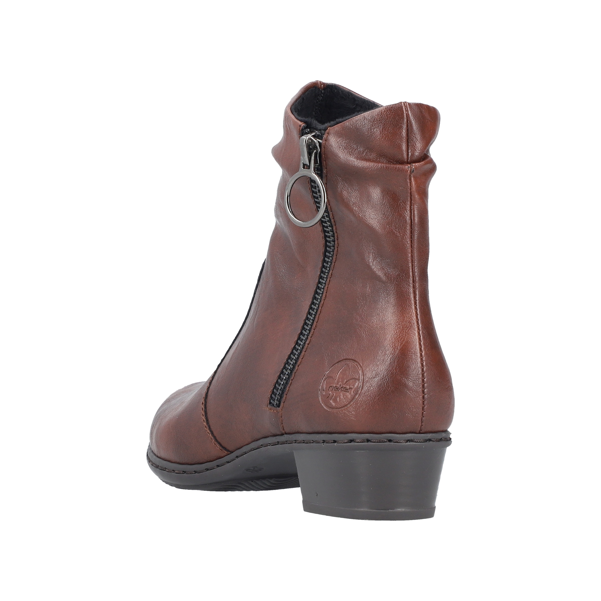 Rieker Stiefelette  Boots, Blockabsatz, mit praktischem Innen-Reißverschluss