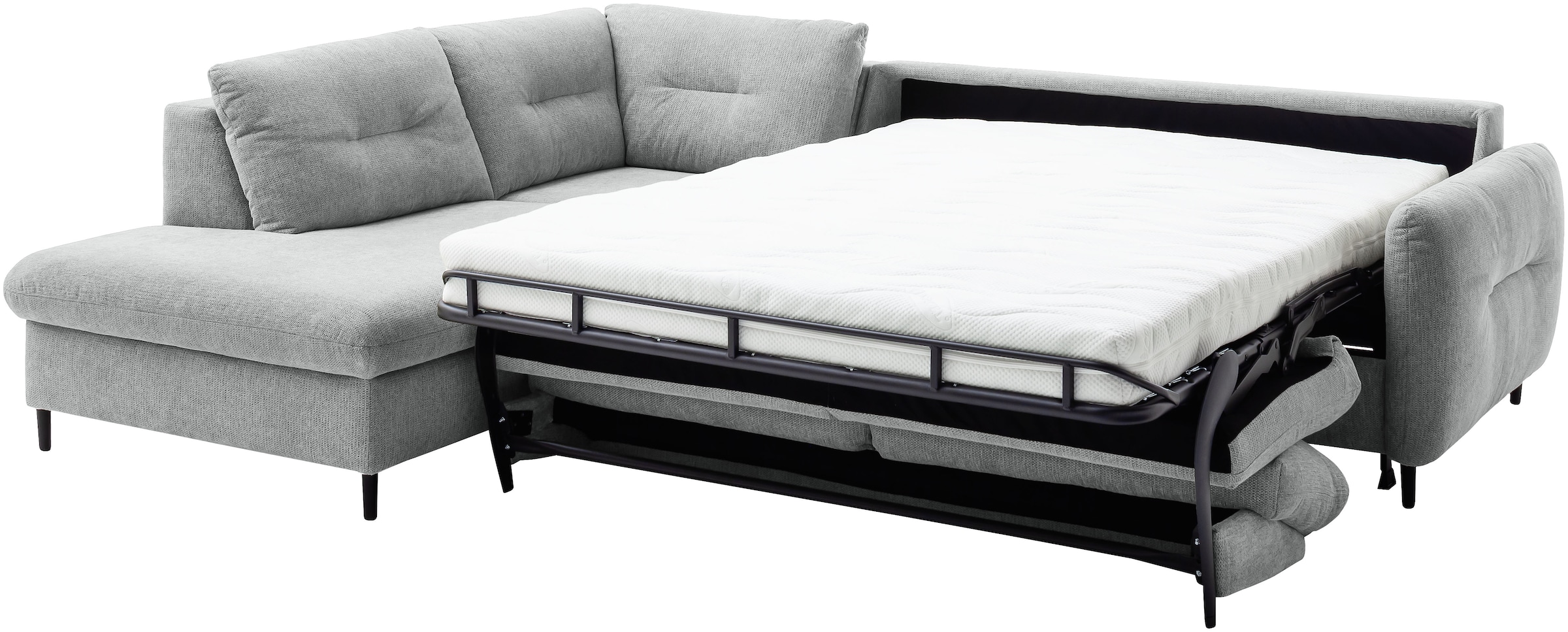 Home affaire Ecksofa »Clevina, L-Form mit Kaltschaummatratze« Längsschläfer mit echter Dauerschläferfunktion & flexibel stellbar