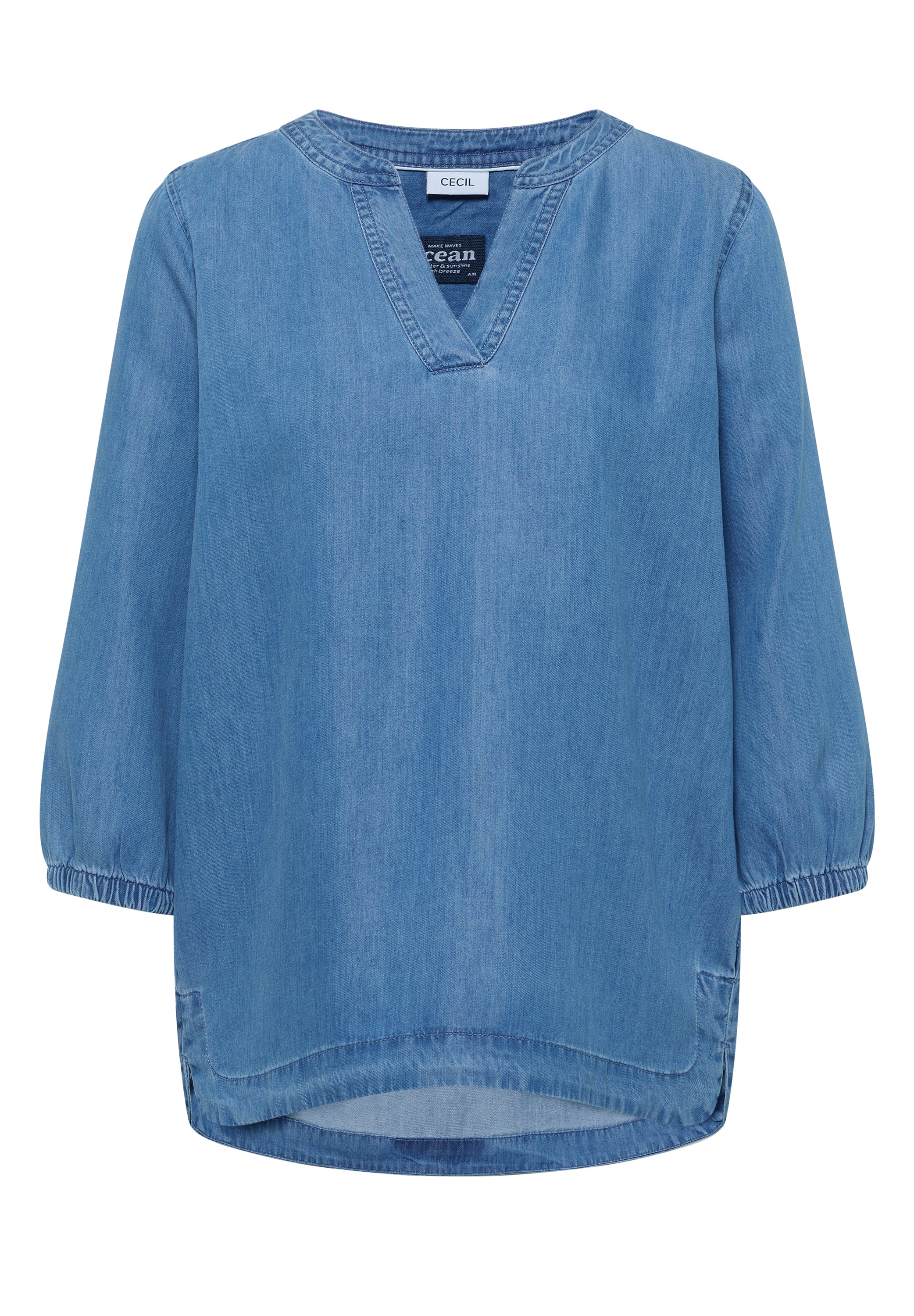 Cecil Klassische Bluse mit elastischem Bündchen