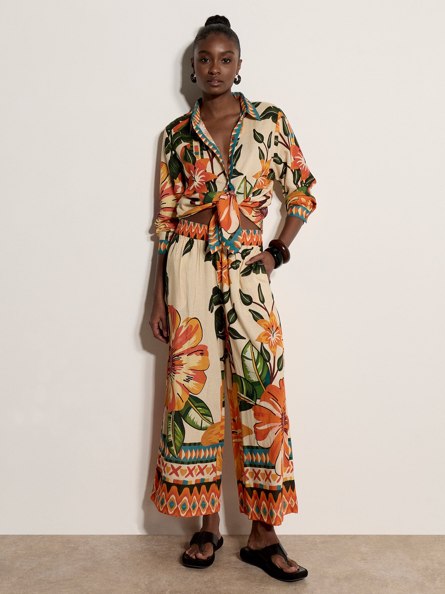 Apricot Culotte »Culotte mit tropischem Blumenmuster«  mit elastischem Bund