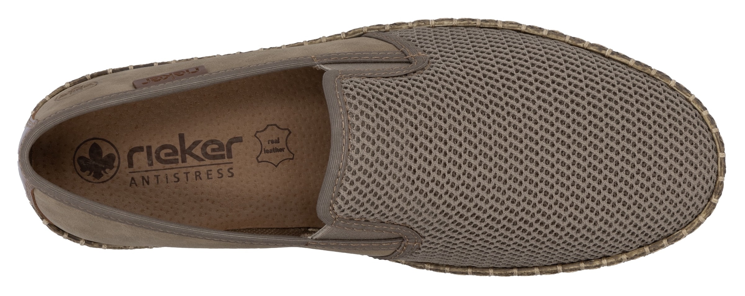 Rieker Espadrille, Slipper, Strandschuh, Sommerschuh mit Stretcheinsätzen