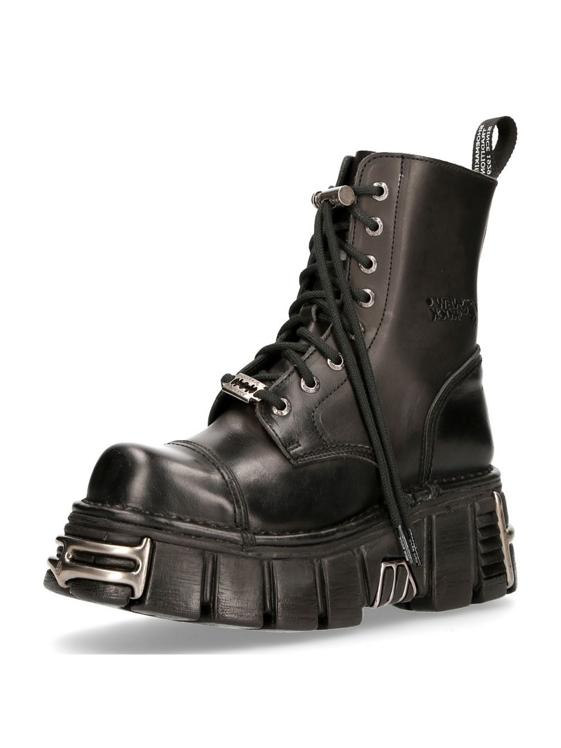 NEW ROCK Plateaustiefelette »Plateau Ankle Boots M-NEWMILI083C-C6«  Handgefertigt, Made in Spain