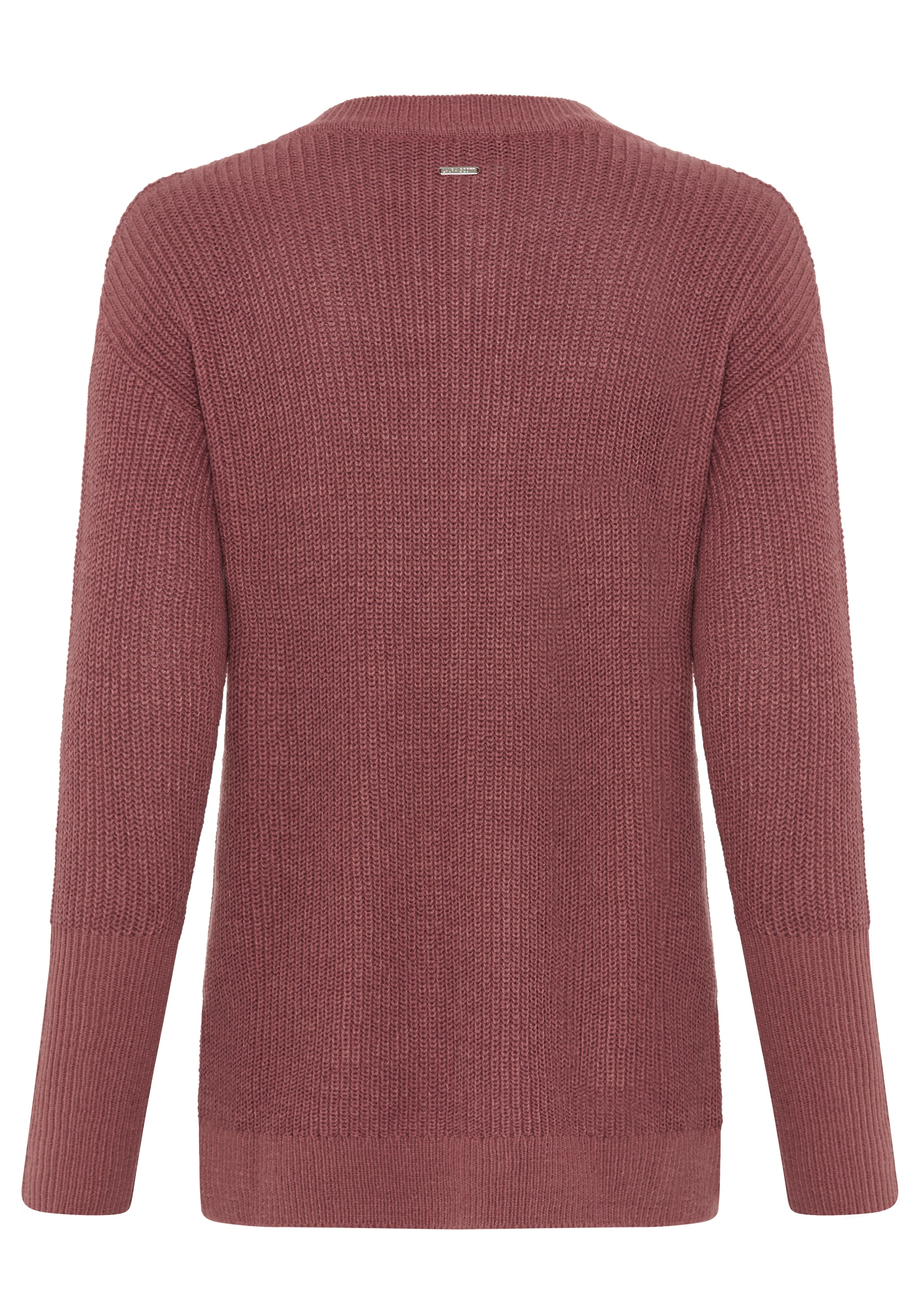 Laura Scott V-Ausschnitt-Pullover Übergangspullover aus Baumwolle mit Knopfleiste - NEUE KOLLEKTION