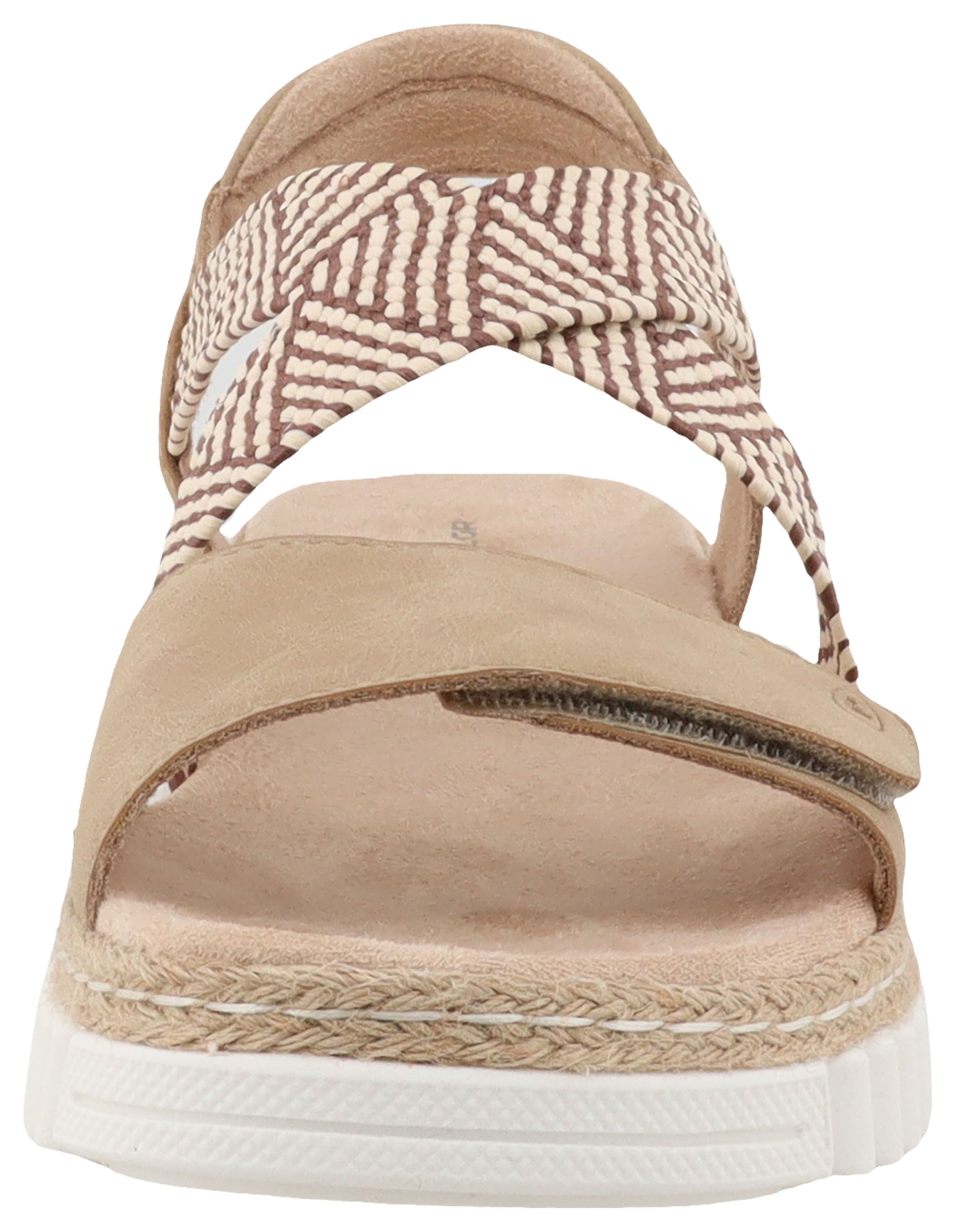 TOM TAILOR Riemchensandale »Senta«  Sandalette, Sommerschuh mit schönem Muster