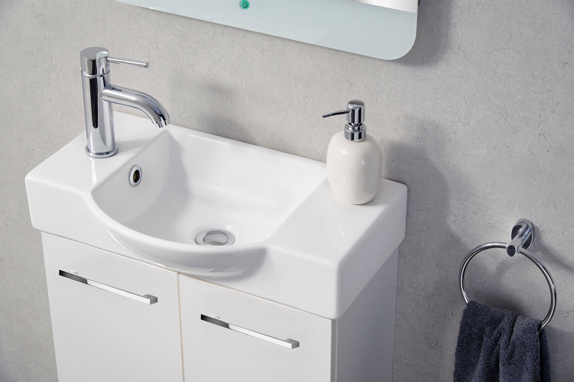 FACKELMANN Waschtisch »SBC« Set,  bestehend aus Becken und Unterbau, Breite ca. 55 cm