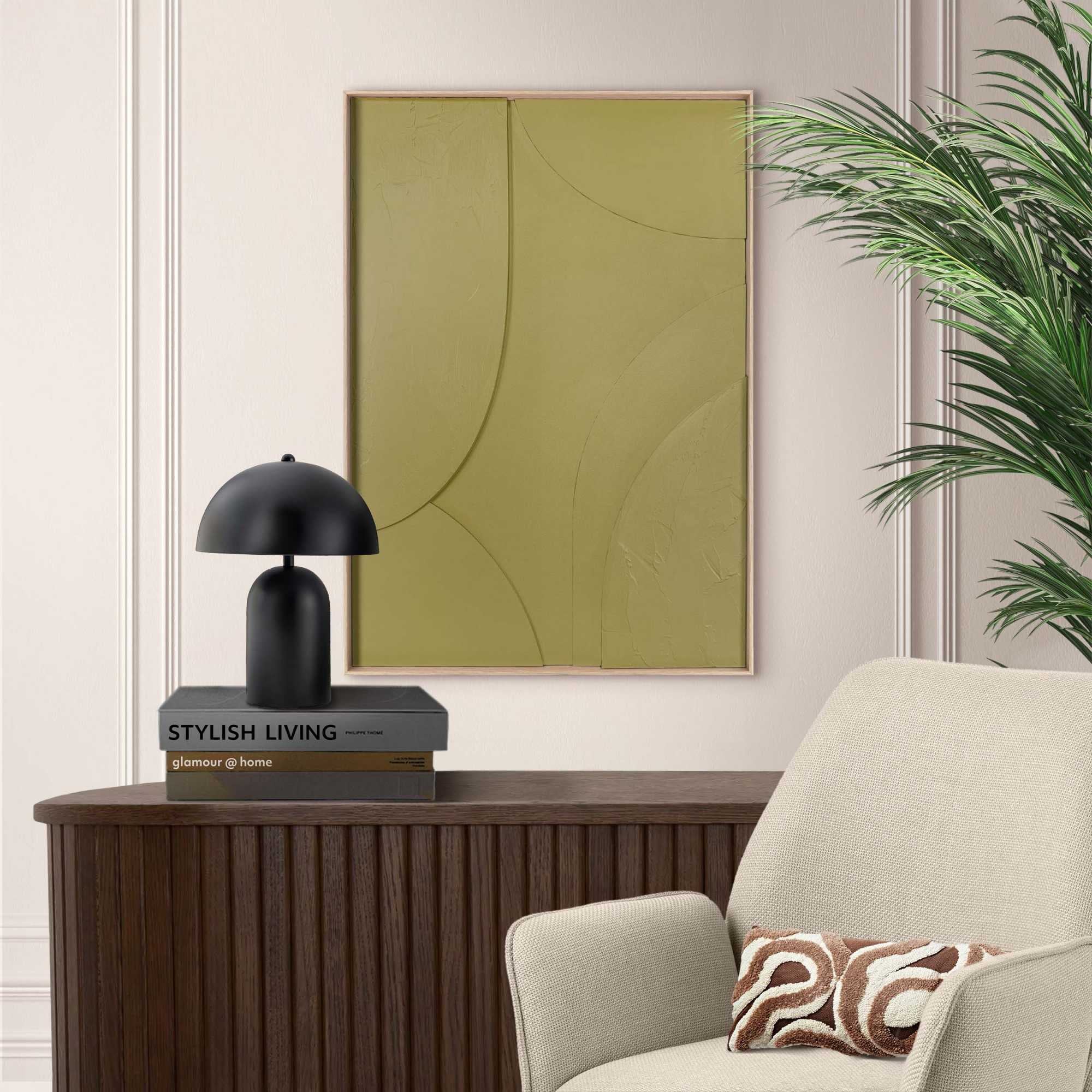 Reinders! Wandbild »Terrace vintage green« Home Office - Grün - MDF - Abstrakt - 50x70 cm