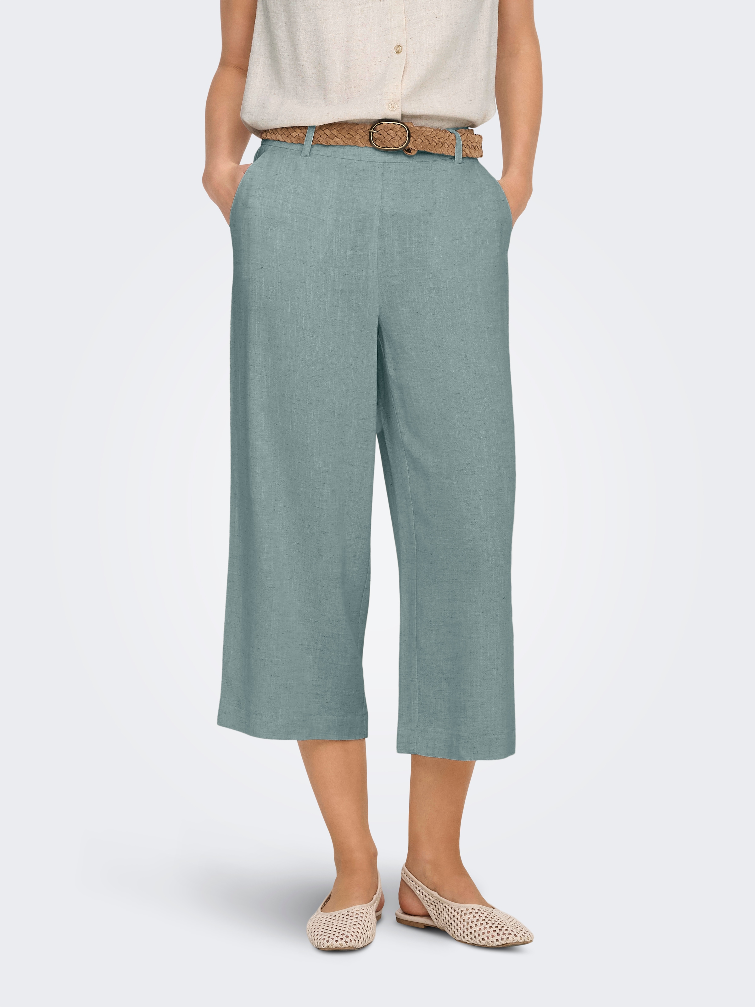 ONLY Culotte »ONLSIESTA HW LIN BL CLEAN CULOT PNT NOOS«  Viskosemischung,