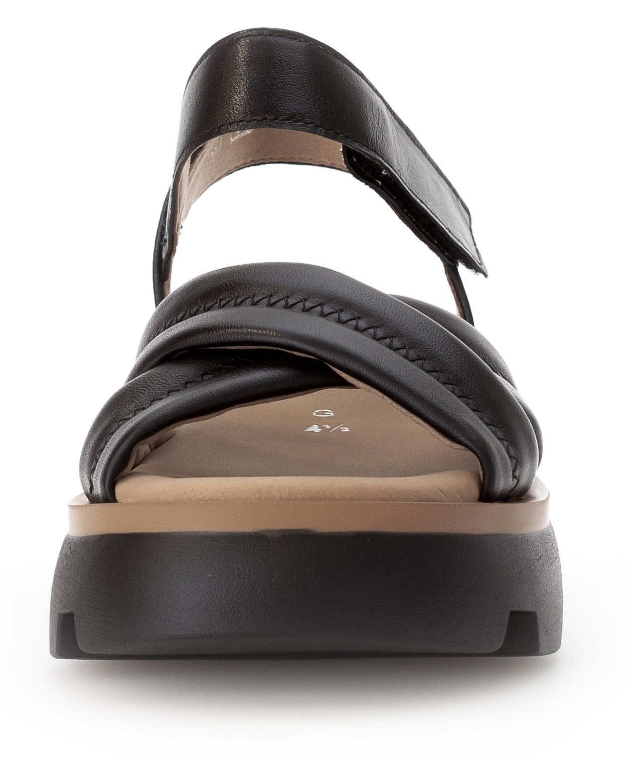 Gabor Sandalette, Plateau, Sommerschuh, Riemensandale mit Kreuzbandage, G-Weite