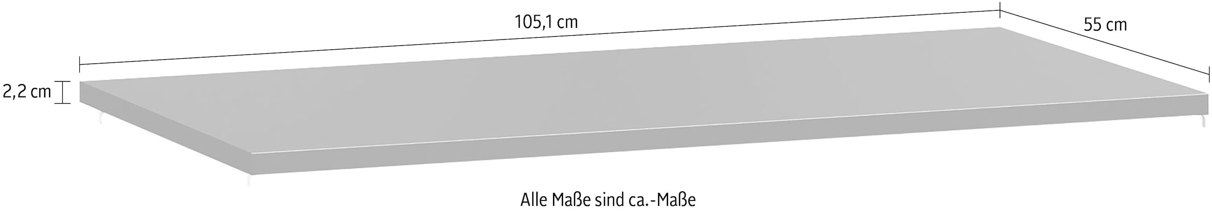 set one by Musterring Einlegeboden »York Schlafen«, (4 St.), 4er-Set, anthrazit oder weiß, verschiedene Größen