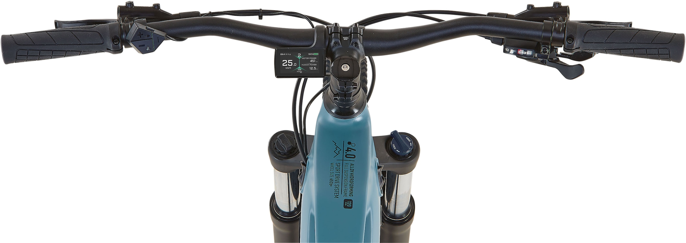 Prophete »Dice 4.0« 10 Gang Shimano Cues Schaltwerk Kettenschaltung Mittelmotor 250 W Pedelec, Elektrofahrrad für Damen und Herren, MTB