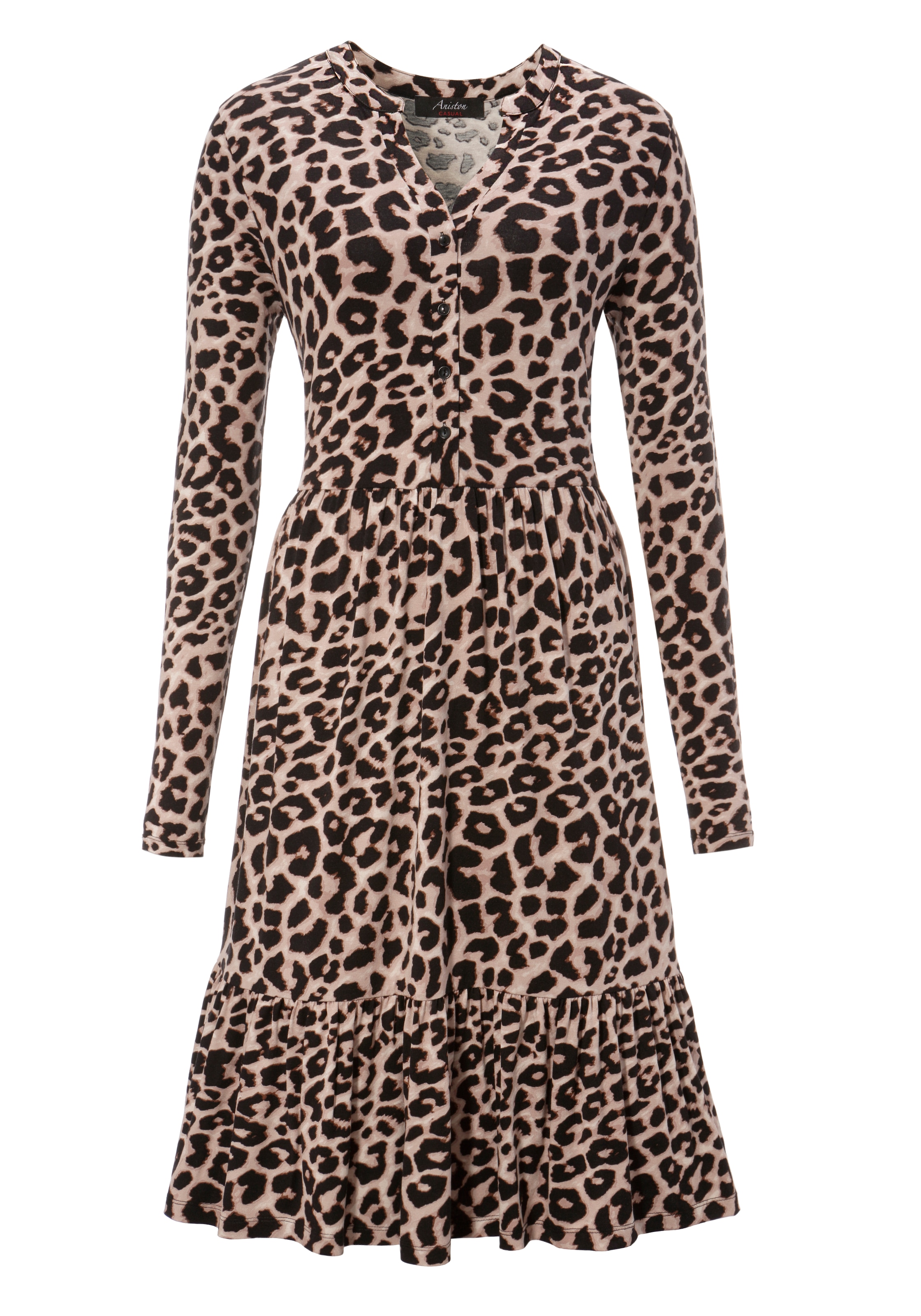 Aniston CASUAL Jerseykleid, mit Animal-Print bei ♕