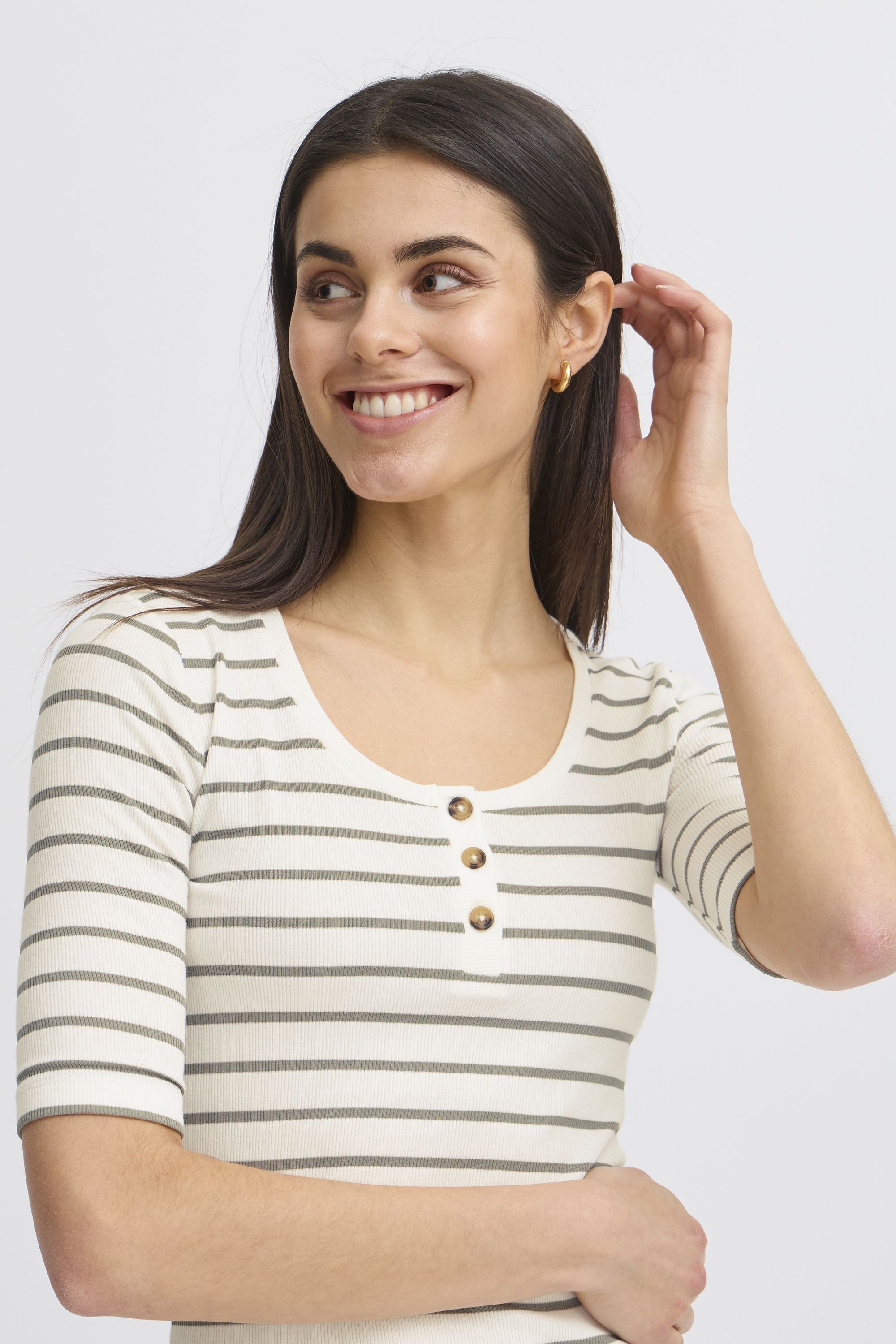 fransa Rundhalsshirt »Rundhalsshirt FRHIZAMOND stripe«