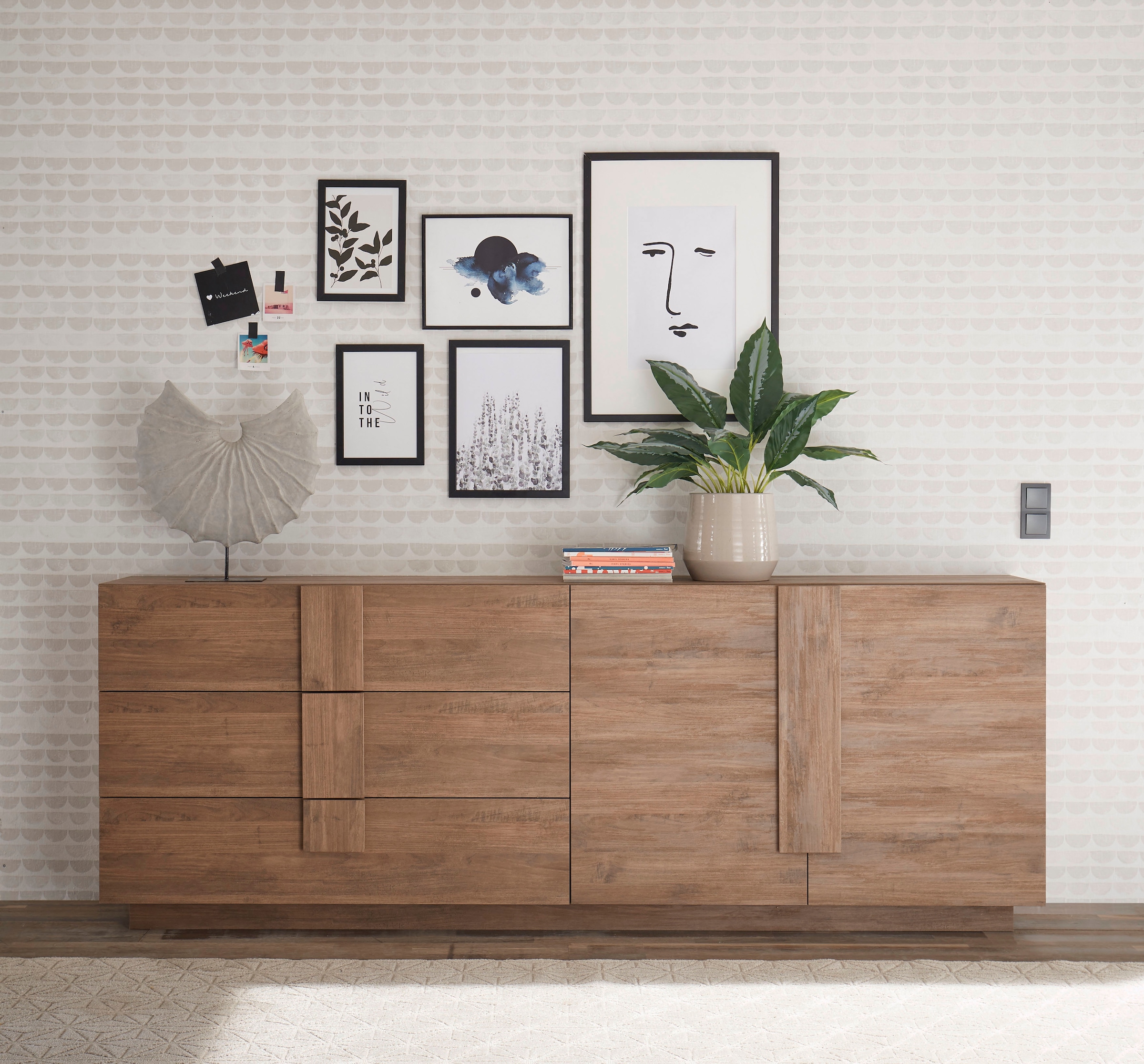 INOSIGN Sideboard »Jupiter«, Breite 241 cm mit 3 Schubkästen