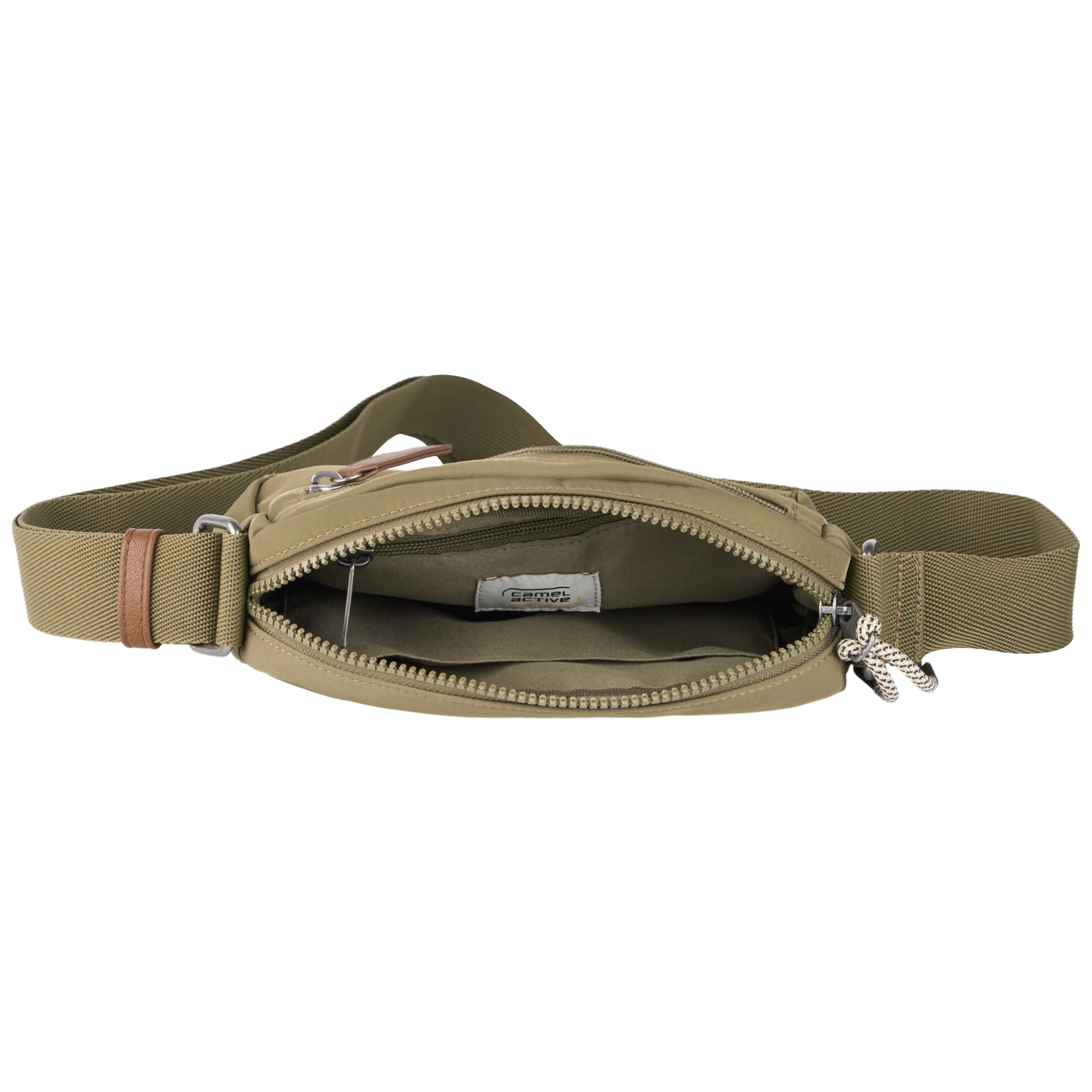 camel active Handtasche »Aurum«, aus recyceltem, robusten Nylon leichtgewichtig mit feinen Details