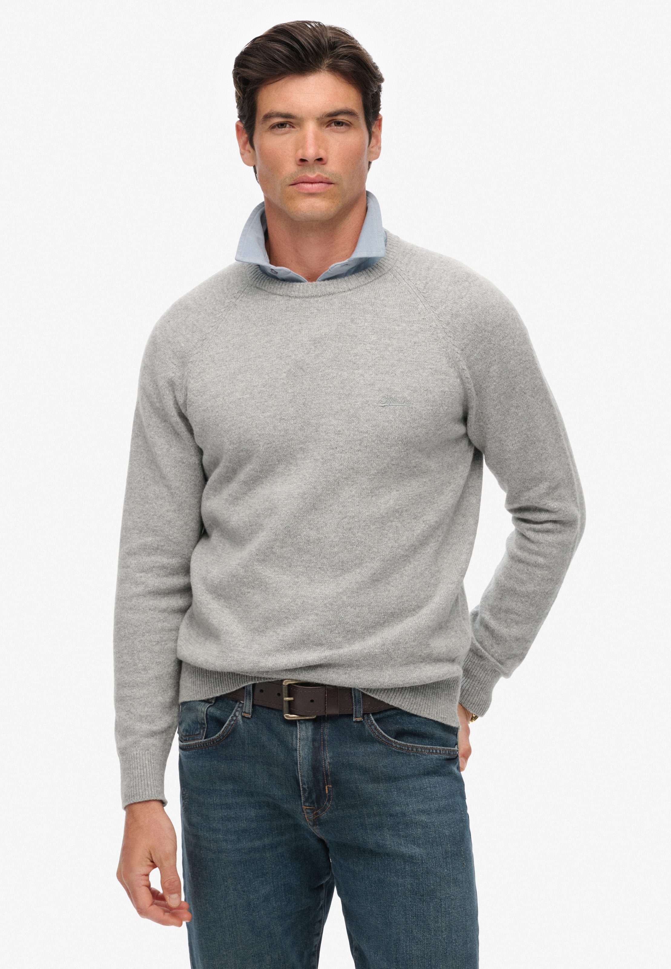 Superdry Strickpullover »WOOL BLEND JUMPER«