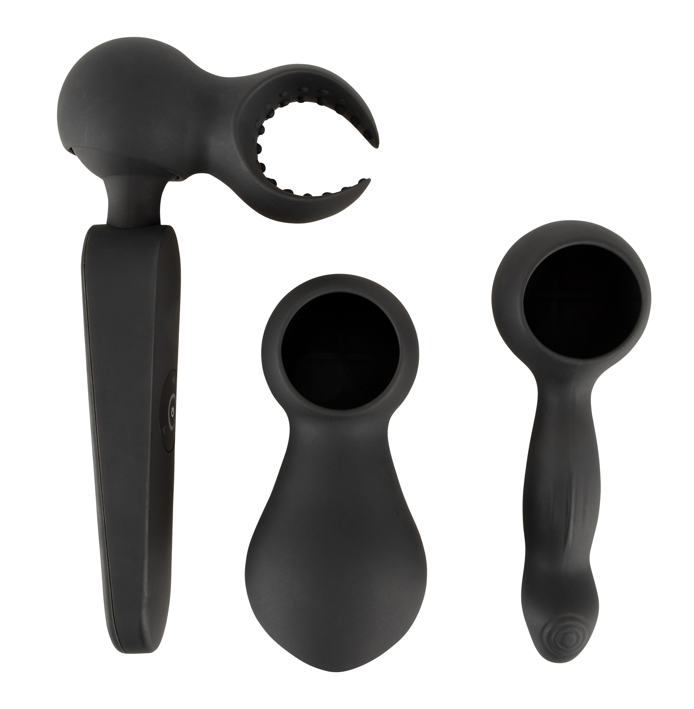 coup!es choice Massagegerät »Massagestab wand vibrator with 3 Attachments«