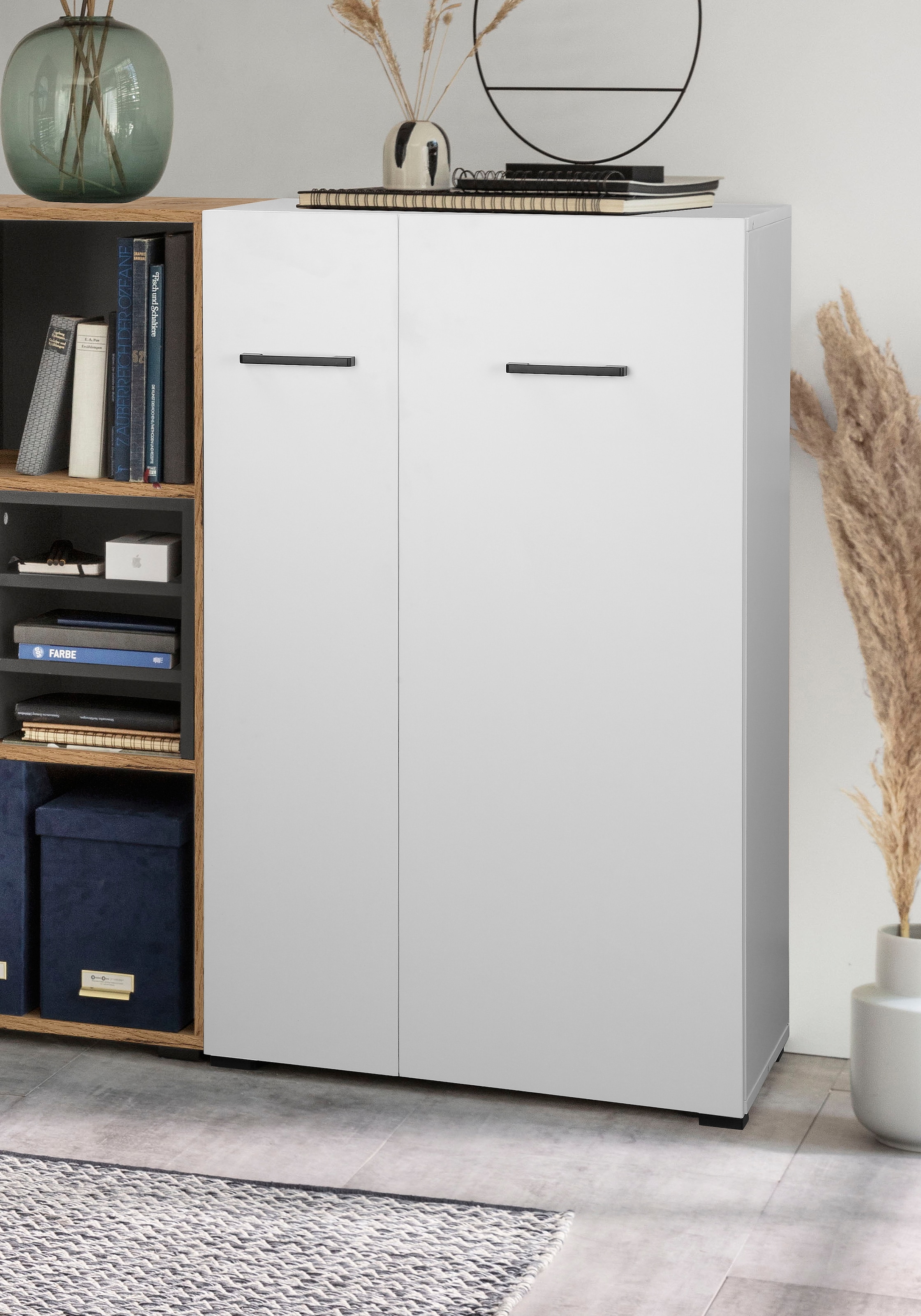 Places of Style Aktenschrank »Moid; Mehrzweckschrank,«, moderne Kommode mit viel Stauraum, Maße 64,5 x 41,5 x 106 cm