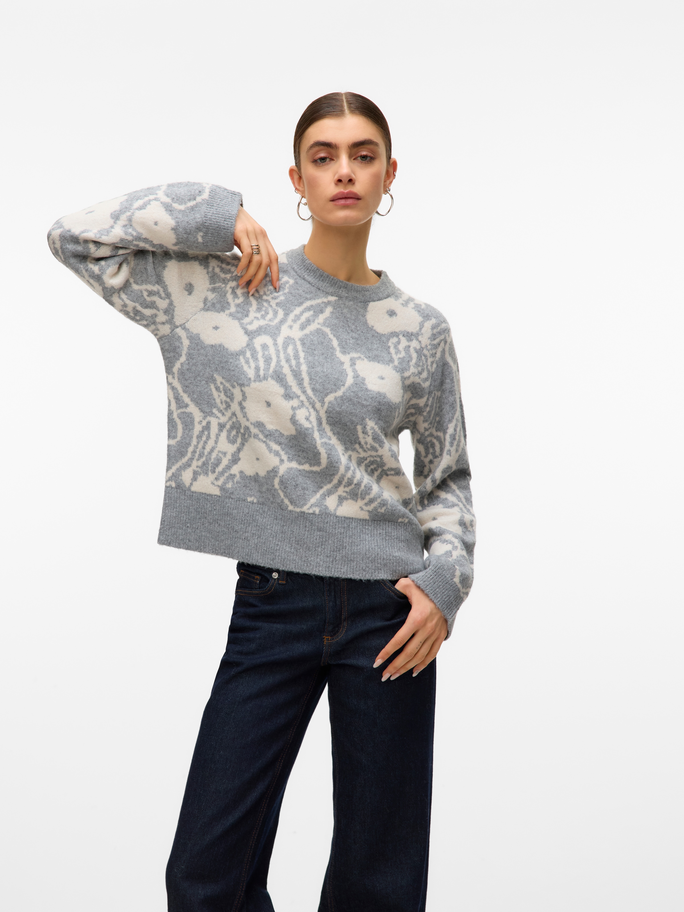 Vero Moda Strickpullover »VMKAILA LS O-NECK PULLOVER BOO«