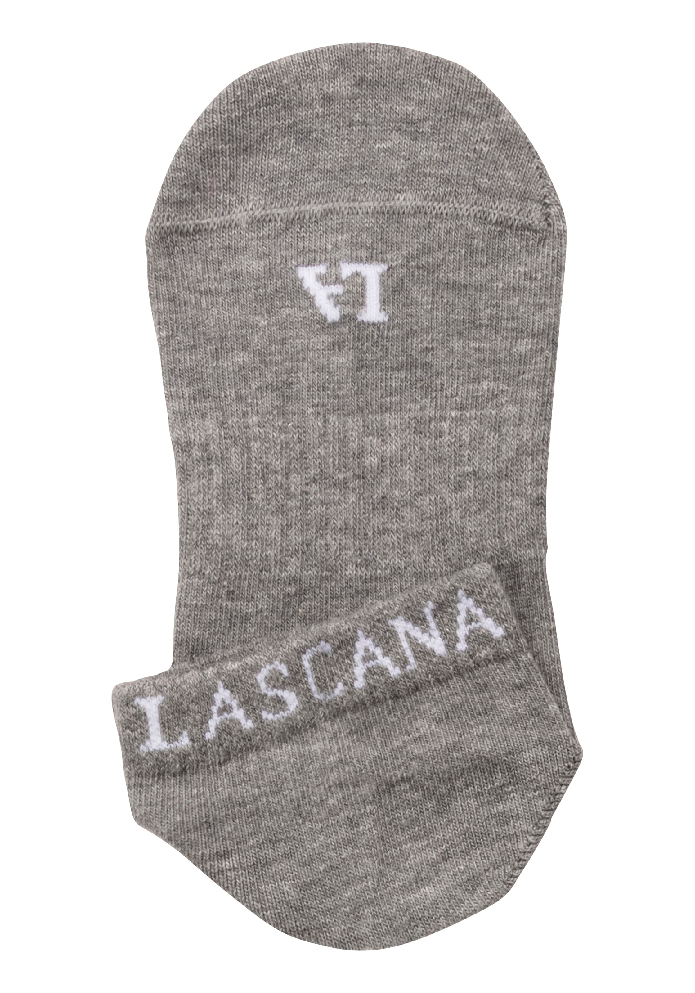 LASCANA ACTIVE Sneakersocken, (Packung, 6 Paar), mit eingestricktem Marken Logo