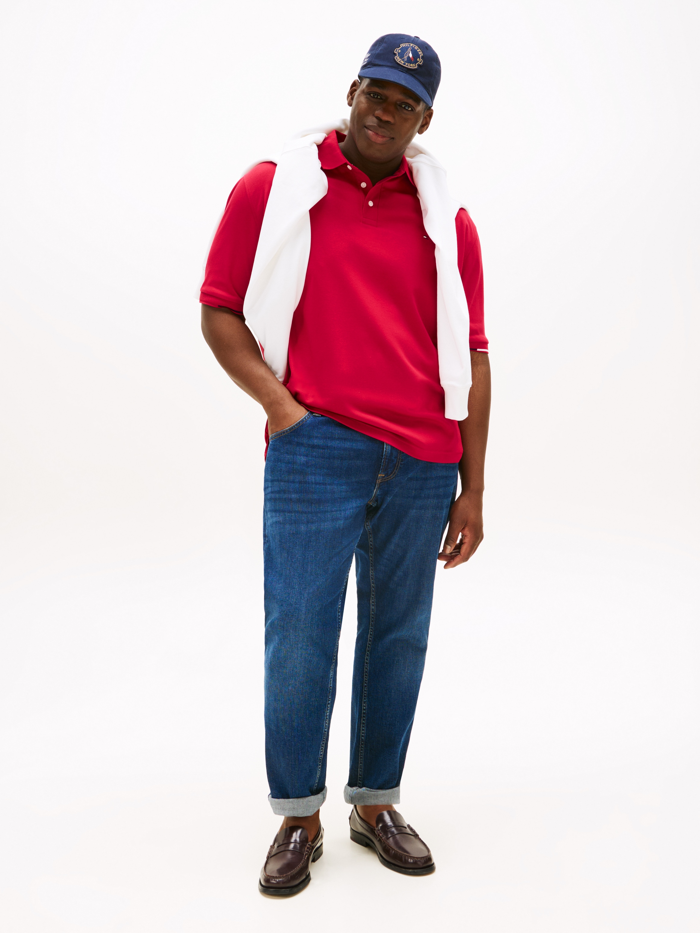 Tommy Hilfiger Big & Tall Poloshirt »BT-INTERLOCK FLAGCUFF SLIM FIT-B«, Große Größen