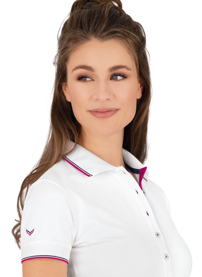 Trigema Poloshirt »TRIGEMA Slim Fit Poloshirt mit langer Knopfleiste«