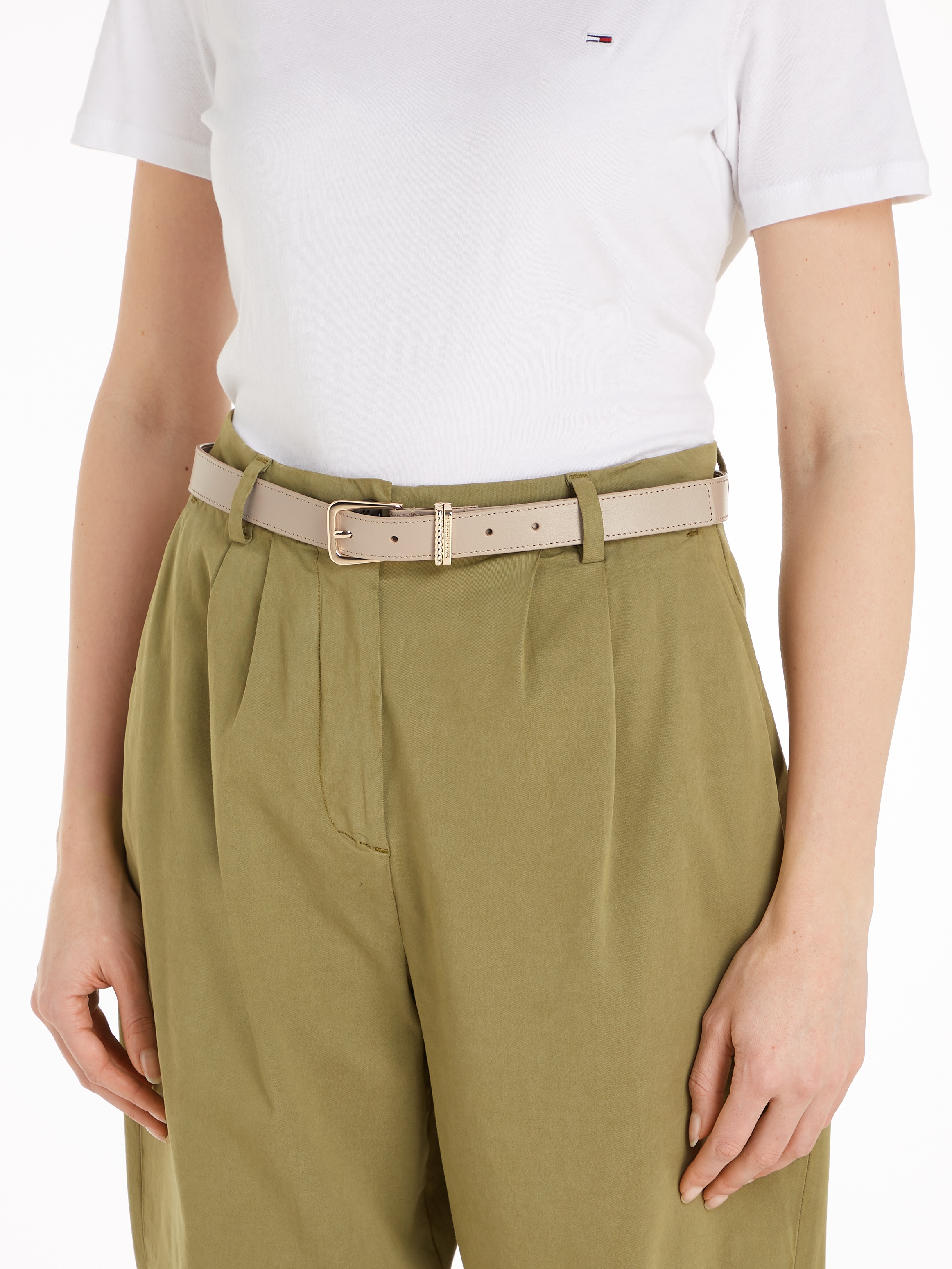 Tommy Hilfiger Ledergürtel »TH LUXE 2.5«, mit Logoprägung