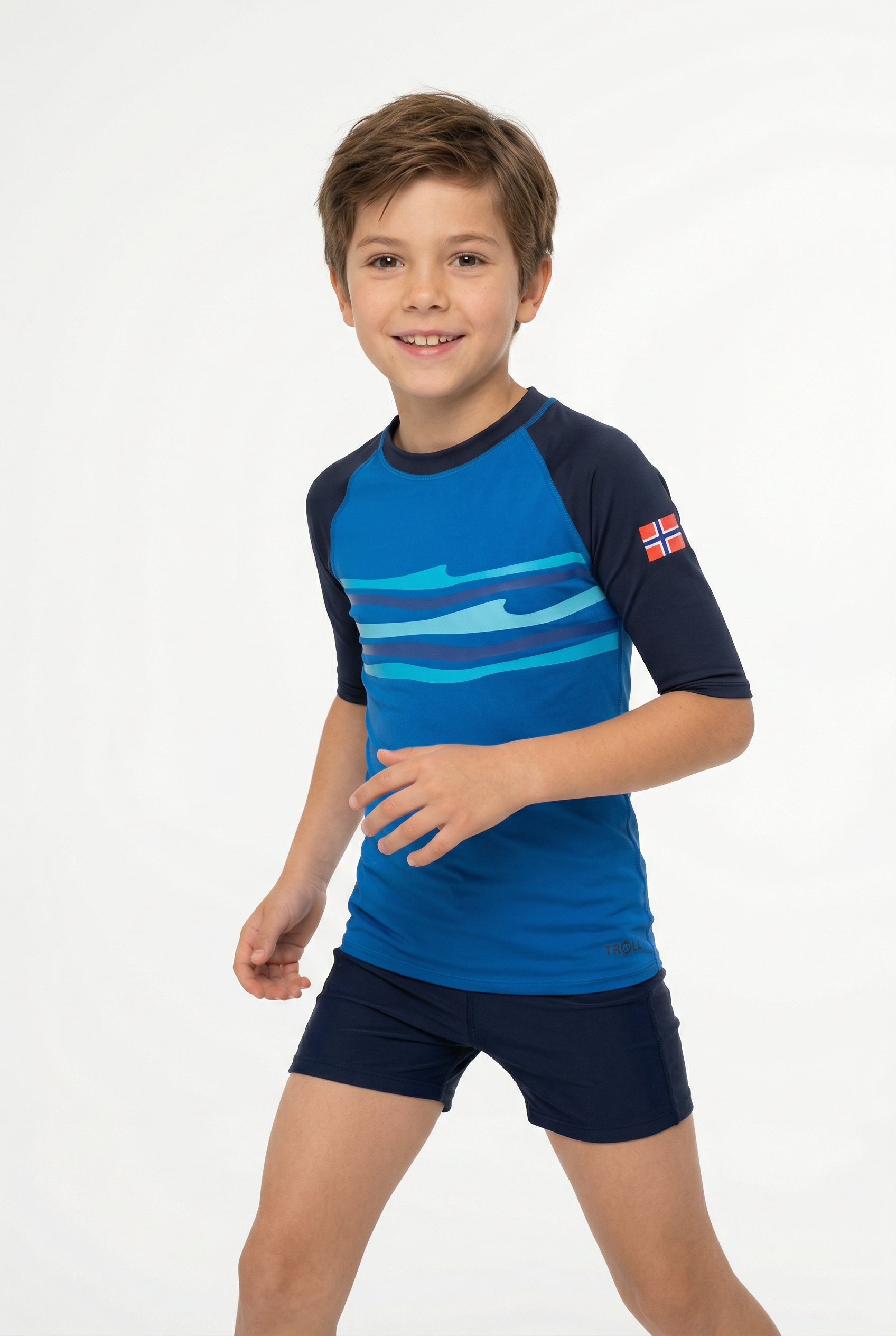 TROLLKIDS T-Shirt »KIDS HAUKLAND T« körpernaher Schnitt, kurze Ärmel, mit Lichtschutzfaktor 50+