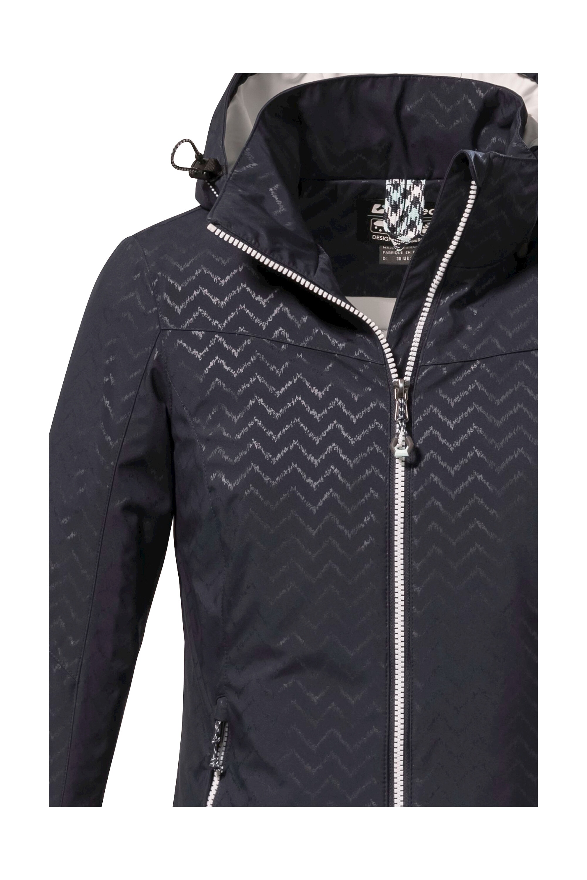Killtec Softshelljacke »KOS 176 WMN SFTSHLL JCKT«, Wasserabweisende, atmungsaktive Softshelljacke mit All Over-Print