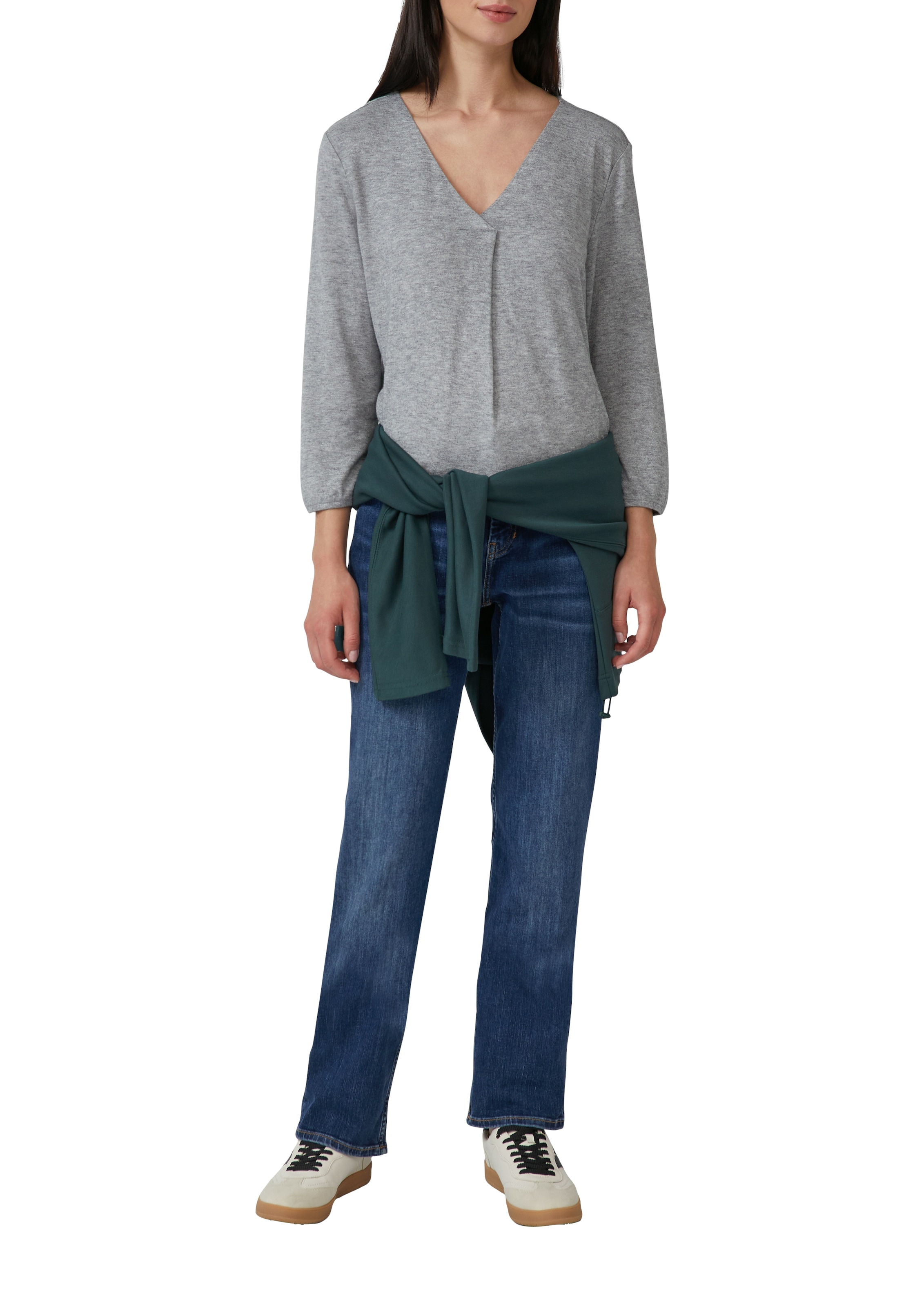 s.Oliver 3/4-Arm-Shirt mit V-Ausschnitt