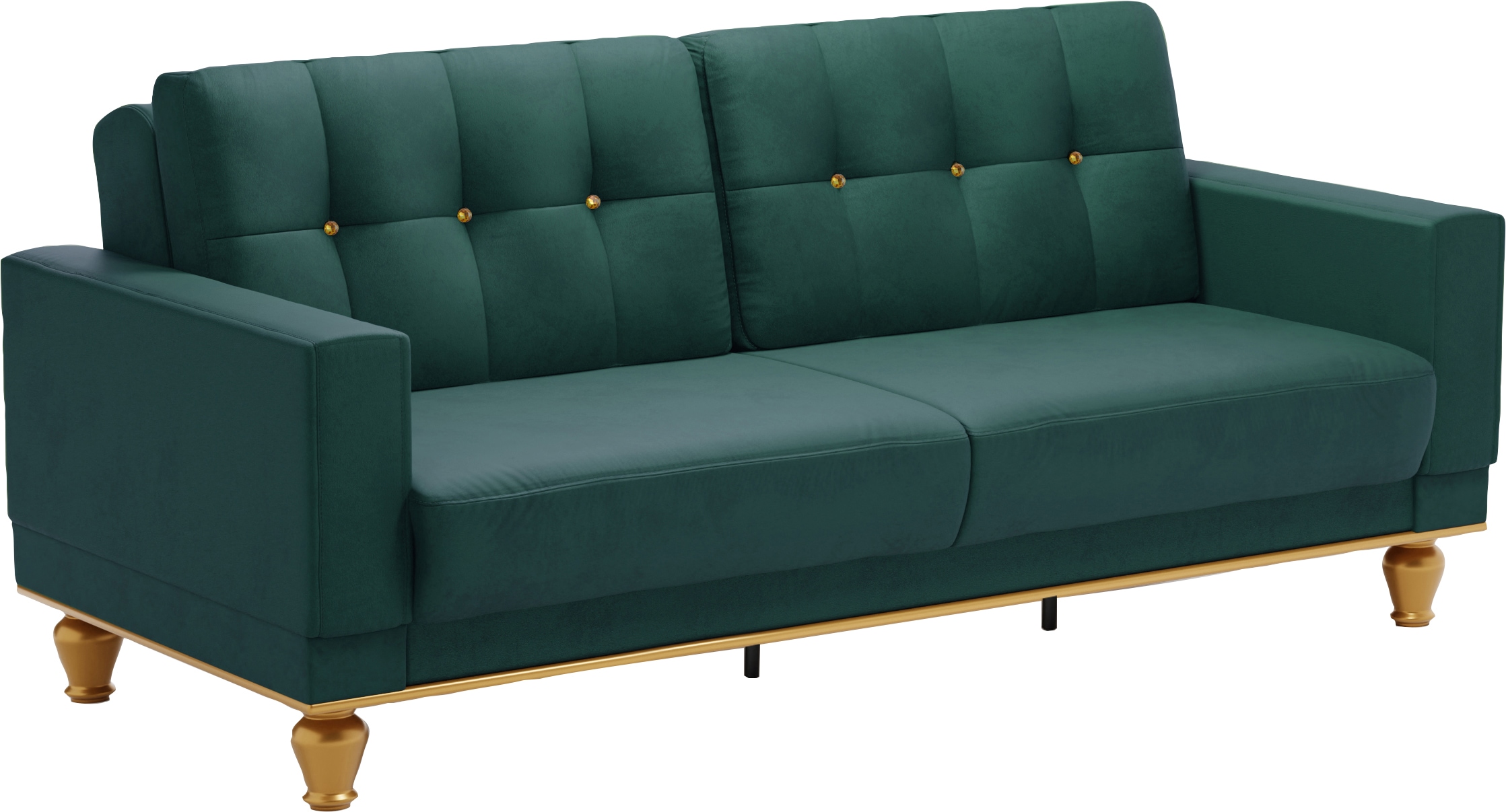 sit&more 3-Sitzer »Orient 5« mit Strass-Stein, wahlweise mit Bettfunktion und Bettkasten