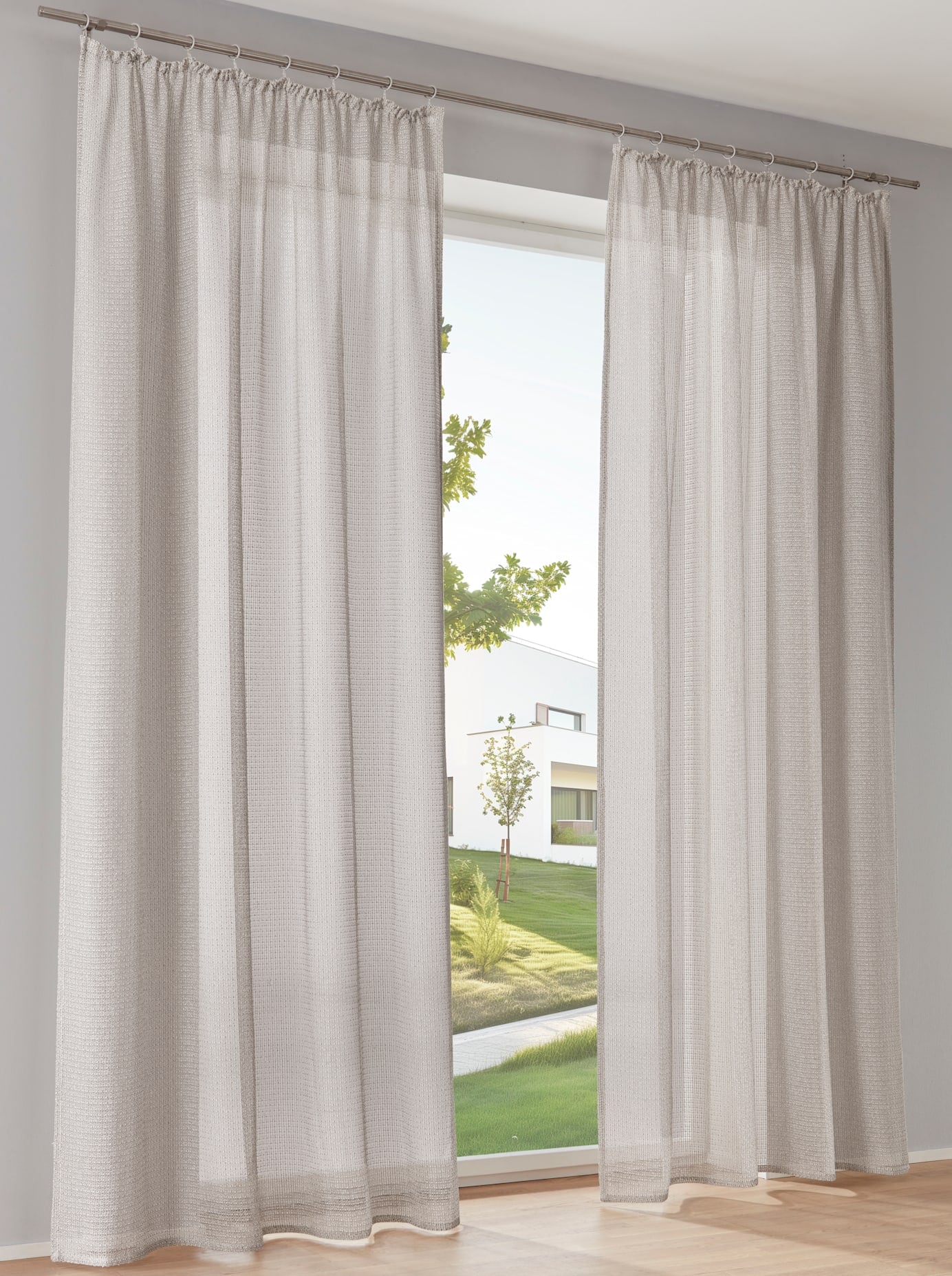   Gardine Kräuselband 1 Stk. tlg.