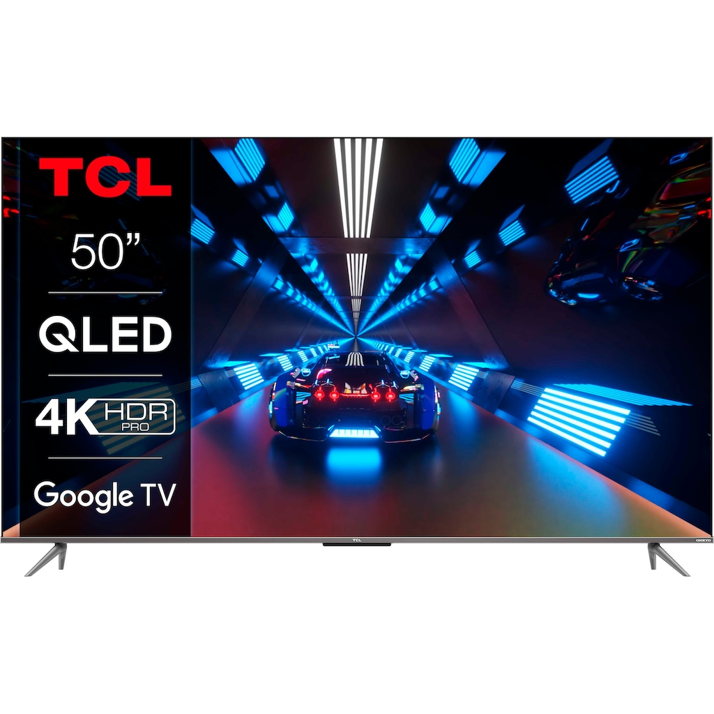 TCL QLED-Fernseher »50C735X2«, 126 cm/50 Zoll, 4K Ultra HD, Smart-TV-Google TV