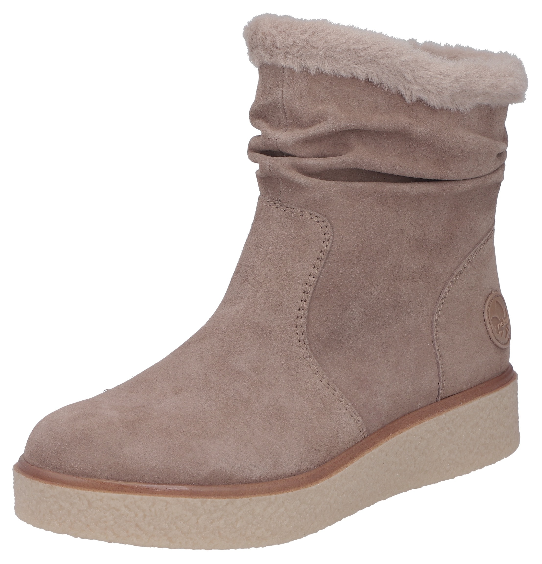 Winterboots, Stiefelette, slouchy Schaft, mit Innenreißverschluss