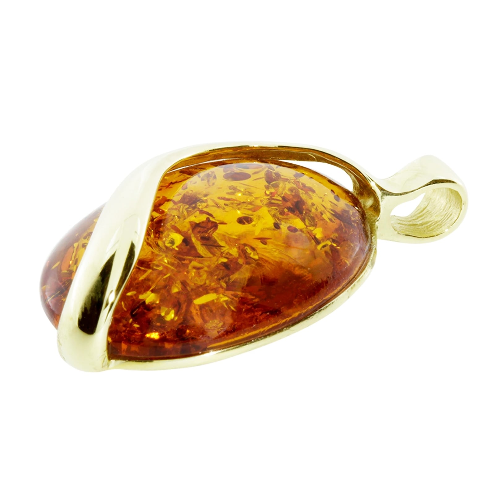 OSTSEE-SCHMUCK Kettenanhänger »- Estefanja - Gold 333/000 - Bernstein«