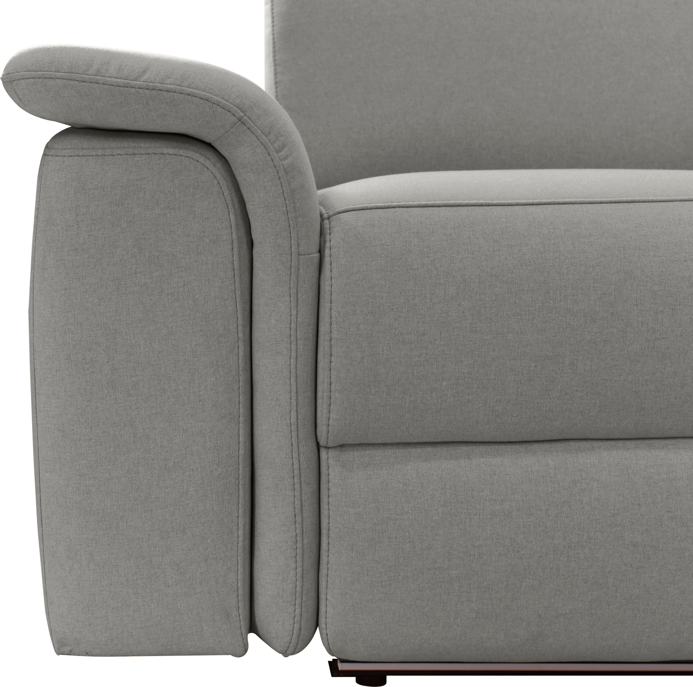 OTTO home 2-Sitzer »Pareli 172cm, manuelle u. elektr. Relaxfunktion« USB, Kopfteil-Verstellung, LED, in Echtleder, Kunstleder, Web