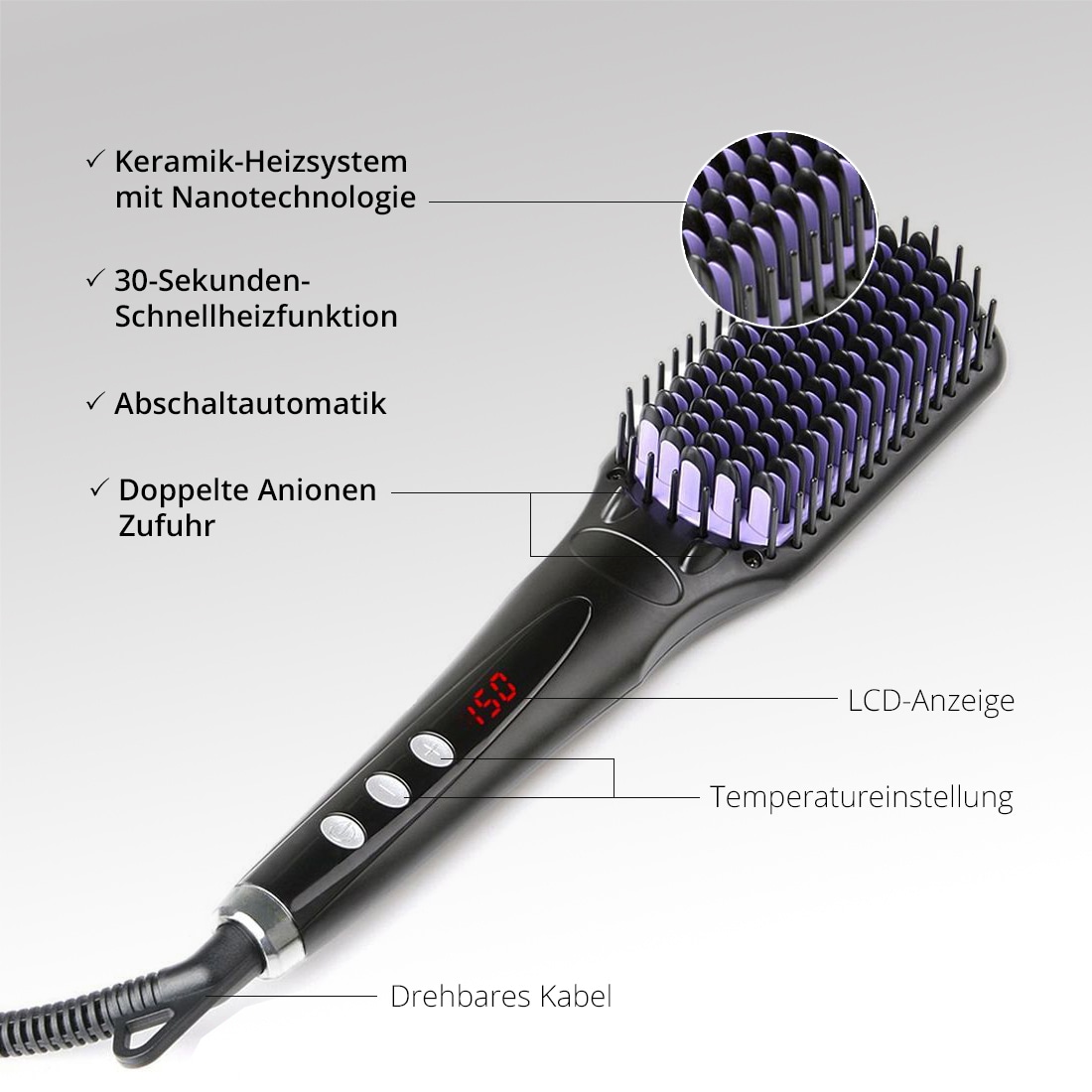 AILORIA Haarglättbürste »Ionische Haarglättungsbürste  FLAWLESS«
