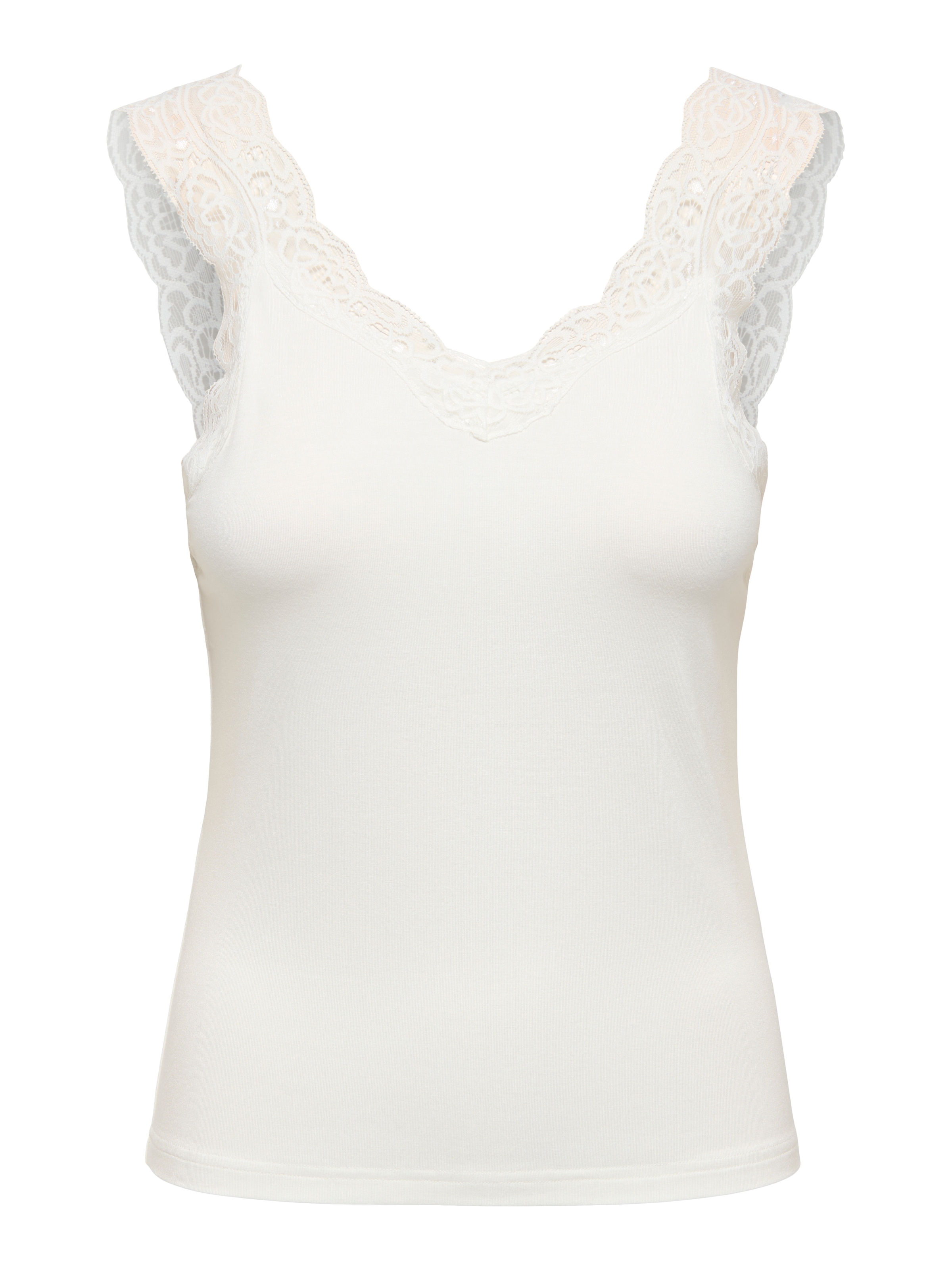 ONLY Spitzentop »ONLLUNI TANK TOP WITH LACE DETAIL CS JRS« Viskosemischung, regular fit