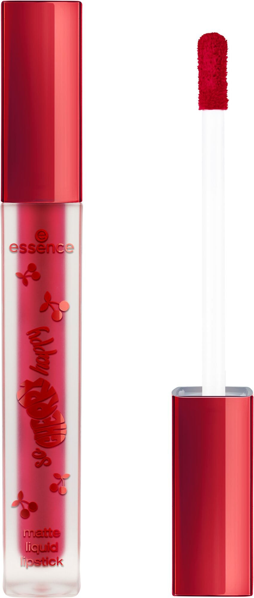 Essence Lippenstift »SO CHERRY happy matte liquid lipstick«, (Packung, 3 tlg.)