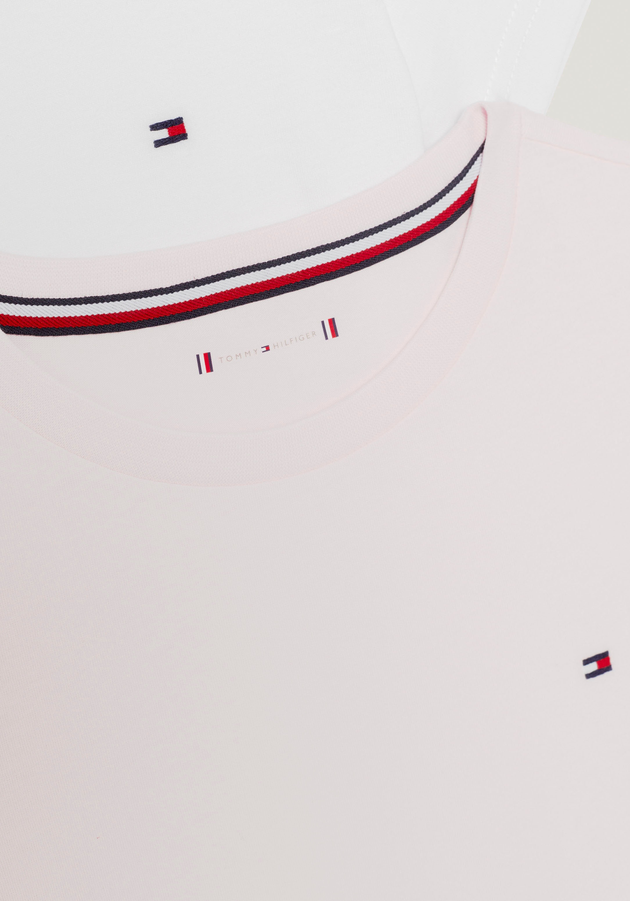 Tommy Hilfiger Underwear »2P CN TEE mit Stickerei und Rundhals im 2er-Pack« Packung, 2er-Pack, 2 Stk. unifarben, casual, regular fit, Baumwolle, Rundhals
